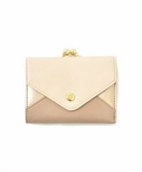 【70%OFF】Lineare 3つ折りがま口財布