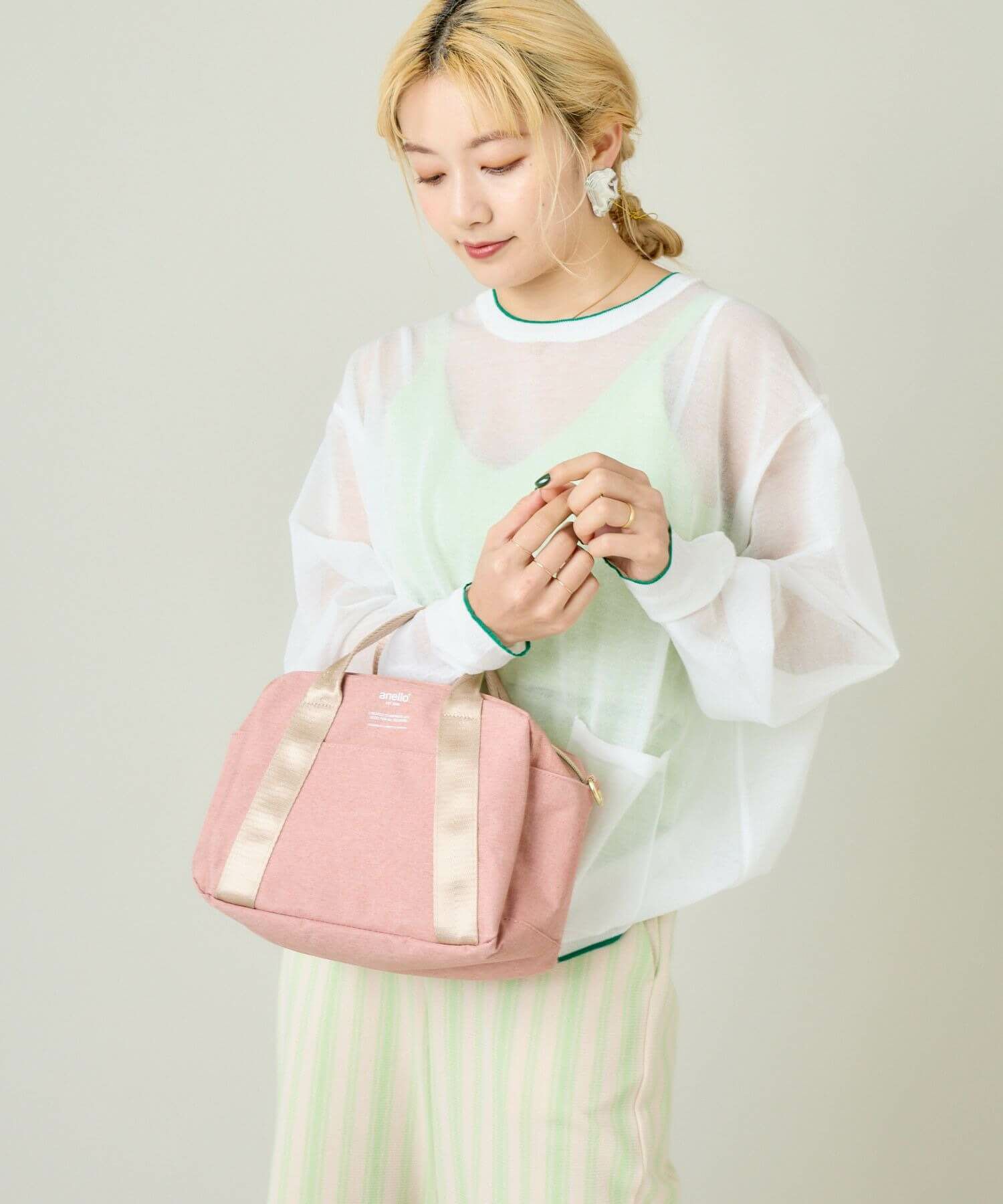 anello ショルダーバッグ 多収納 2WAY mini(B5以下) CHUBBY AT-C1835