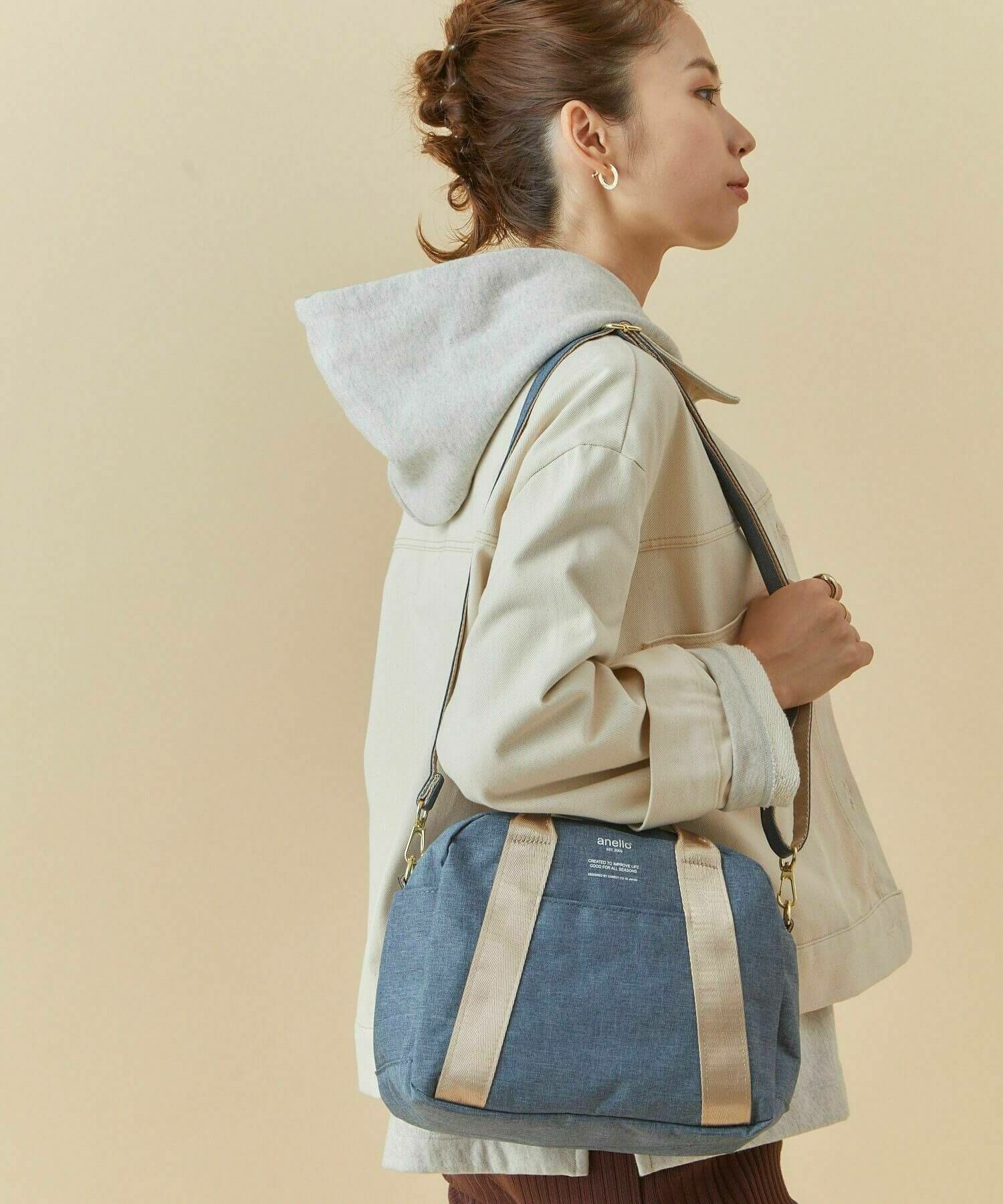 anello ショルダーバッグ 多収納 2WAY mini(B5以下) CHUBBY AT-C1835