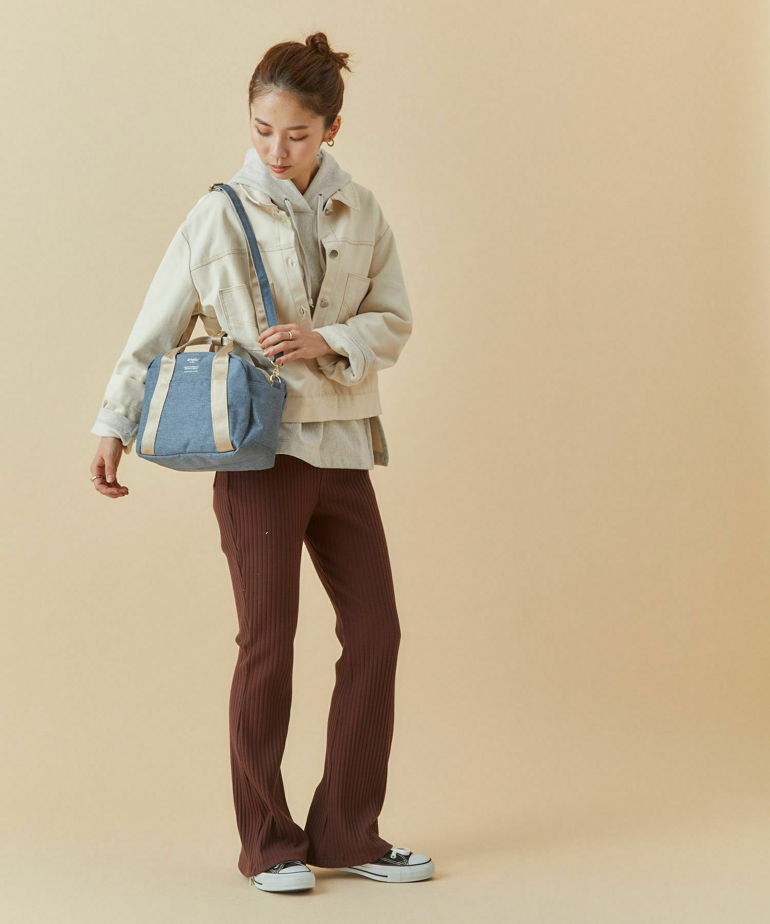 anello ショルダーバッグ 多収納 2WAY mini(B5以下) CHUBBY AT-C1835