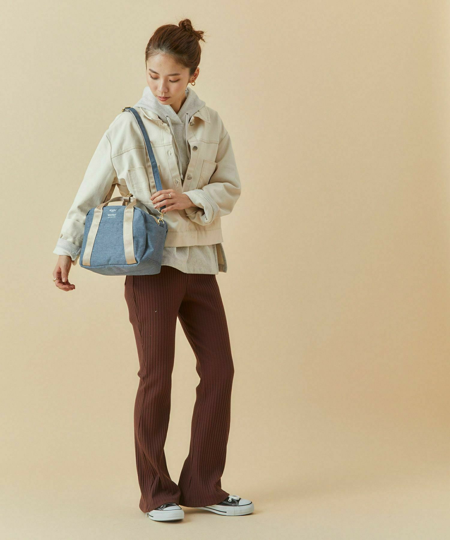 anello ショルダーバッグ 多収納 2WAY mini(B5以下) CHUBBY AT-C1835