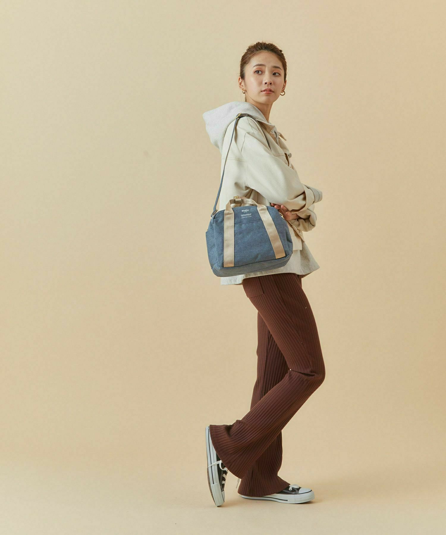 anello ショルダーバッグ 多収納 2WAY mini(B5以下) CHUBBY AT-C1835