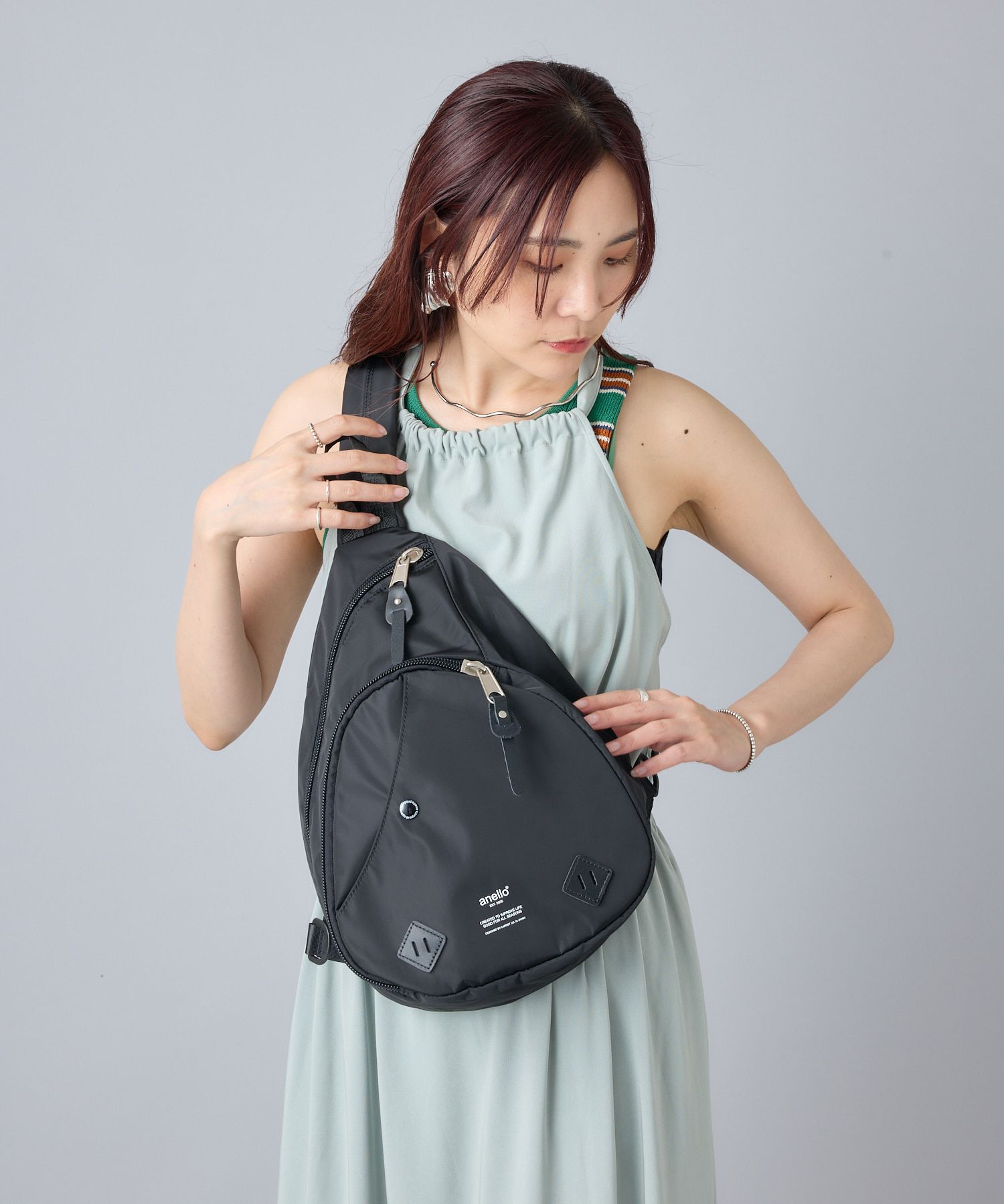 anello ボディバッグ ウエストポーチ 多収納 A5 URBAN O.D AT-S0231