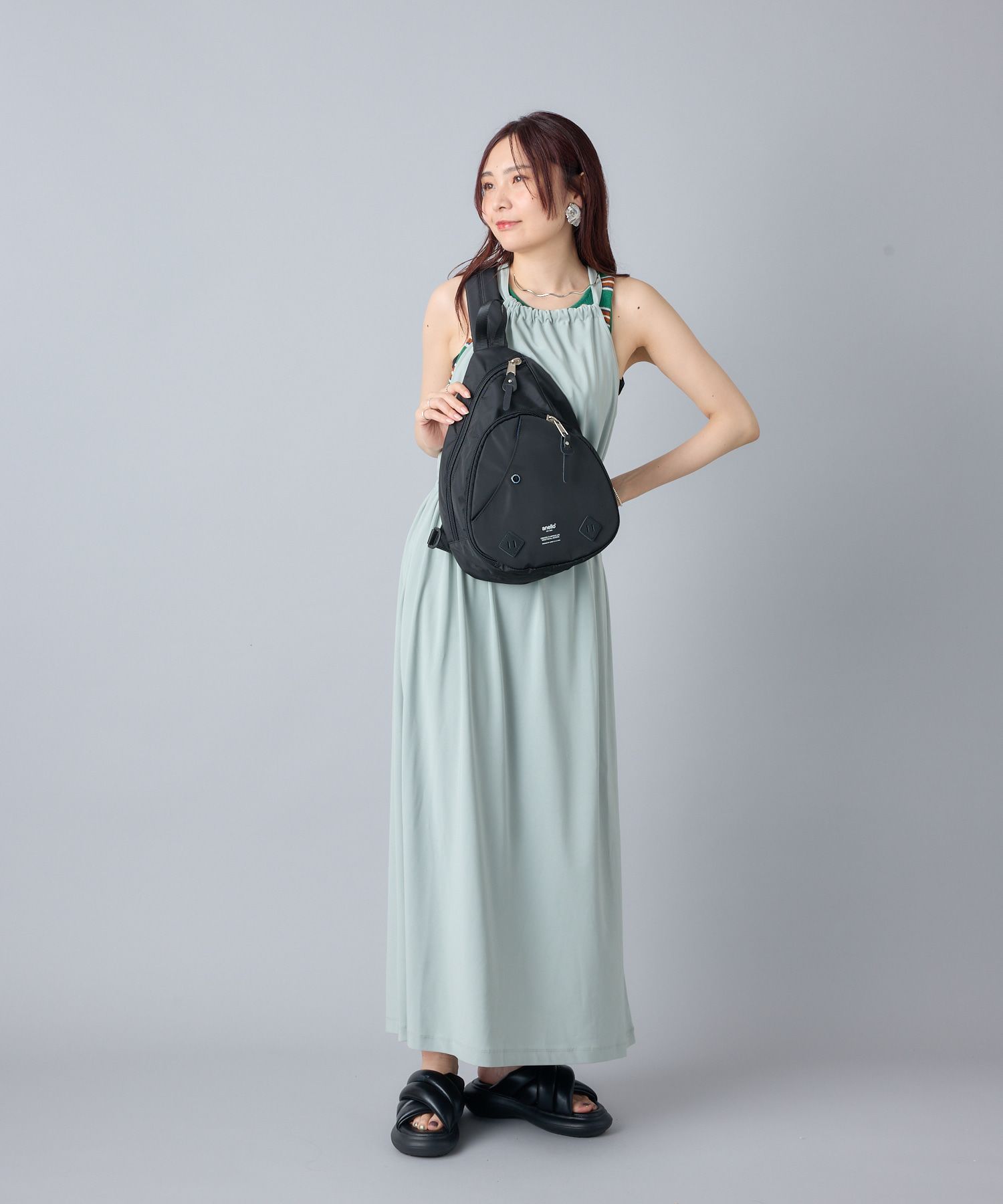 anello ボディバッグ ウエストポーチ 多収納 A5 URBAN O.D AT-S0231