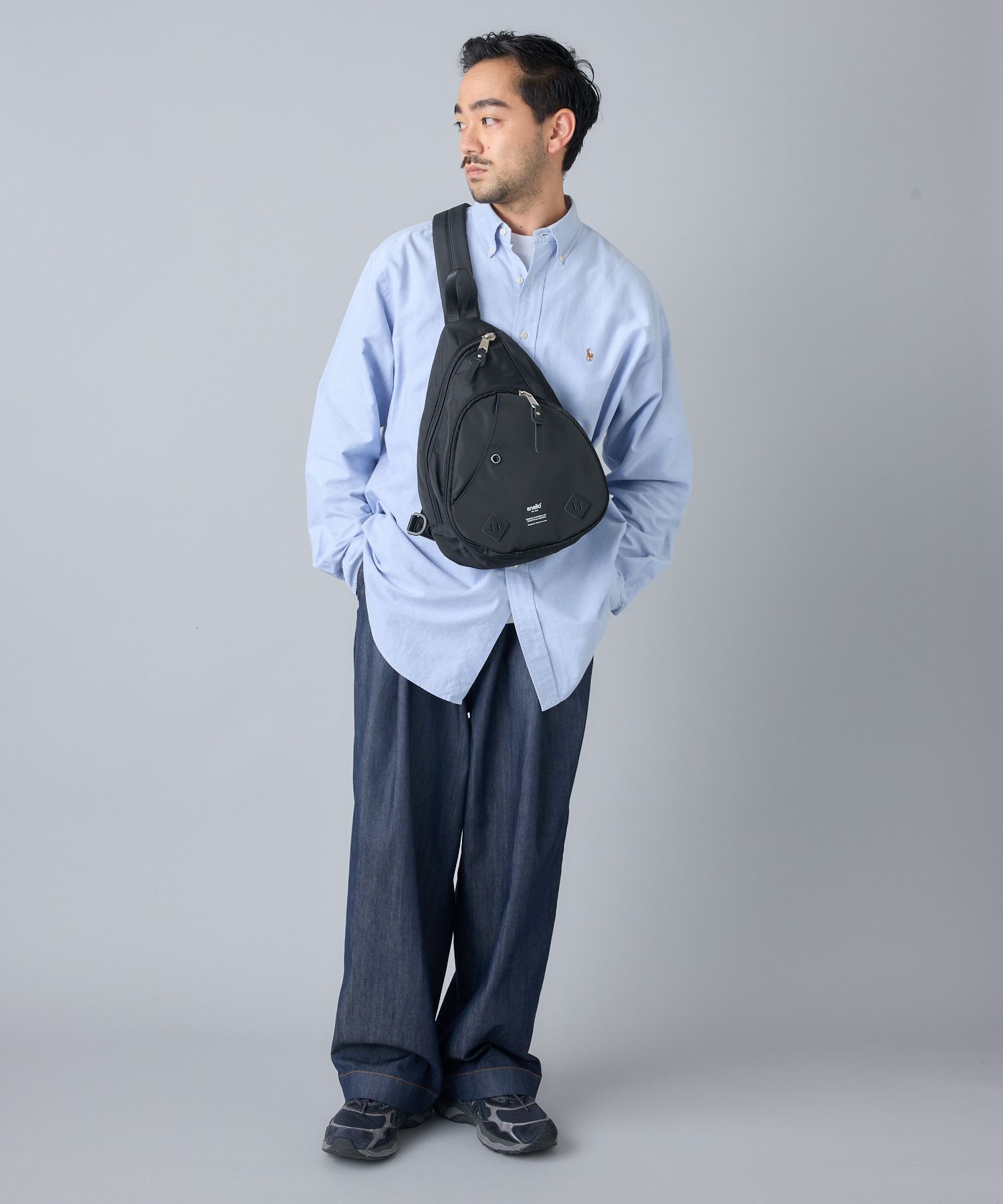 anello ボディバッグ ウエストポーチ 多収納 A5 URBAN O.D AT-S0231