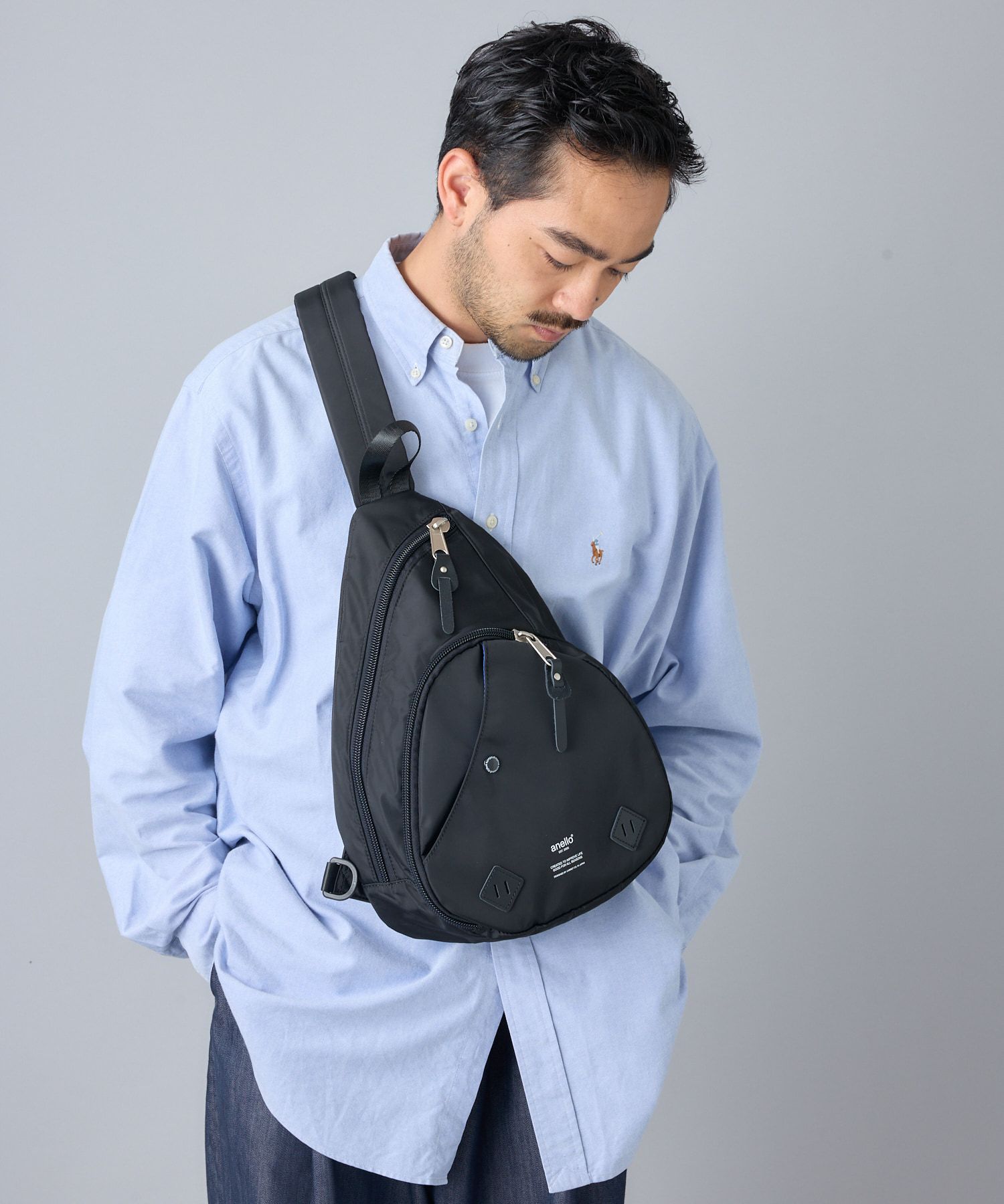 anello ボディバッグ ウエストポーチ 多収納 A5 URBAN O.D AT-S0231