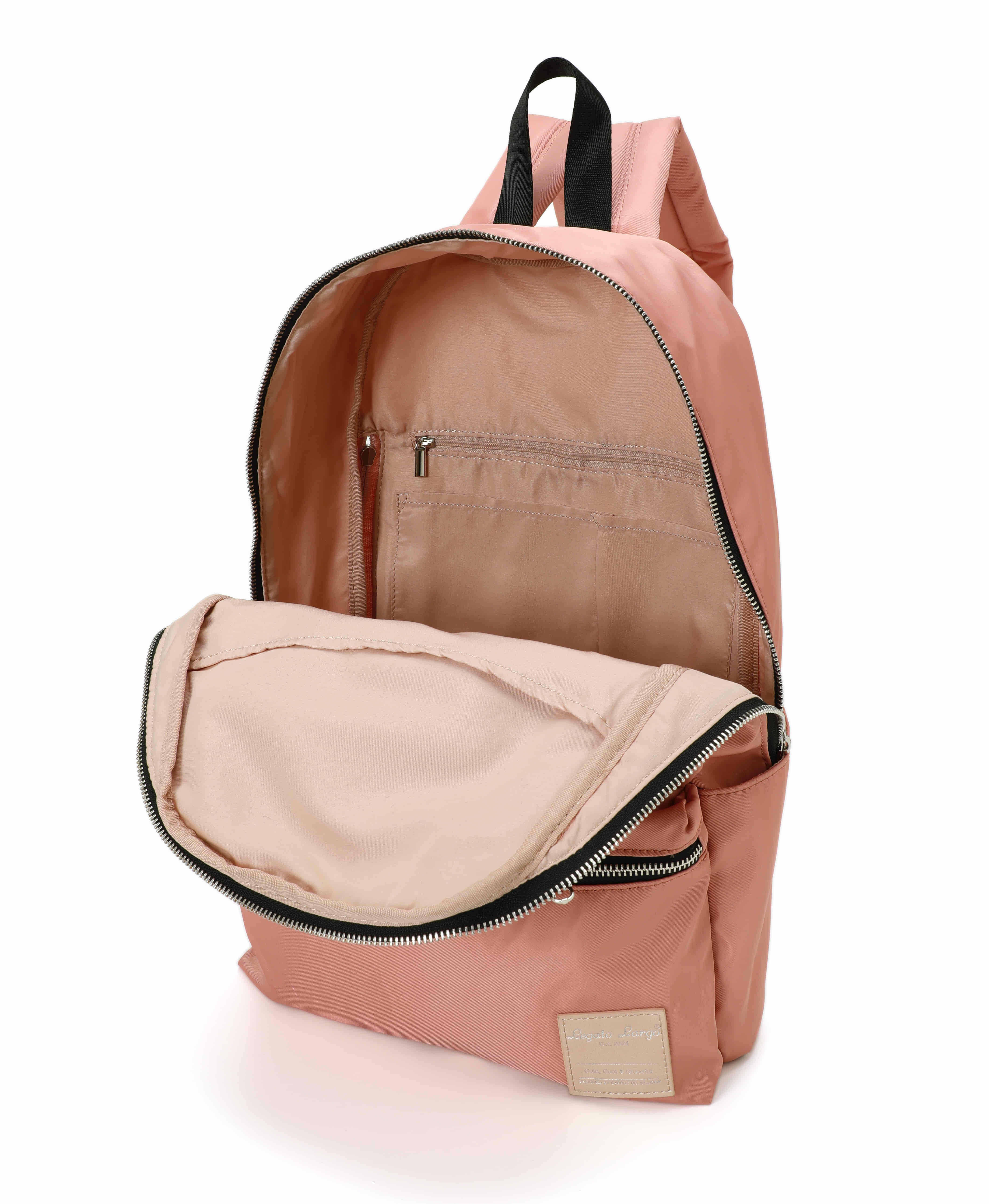 Legato Largo リュック バックパック 撥水 多収納 A4 撥水光沢ナイロン調ポリツイル LH-H1672