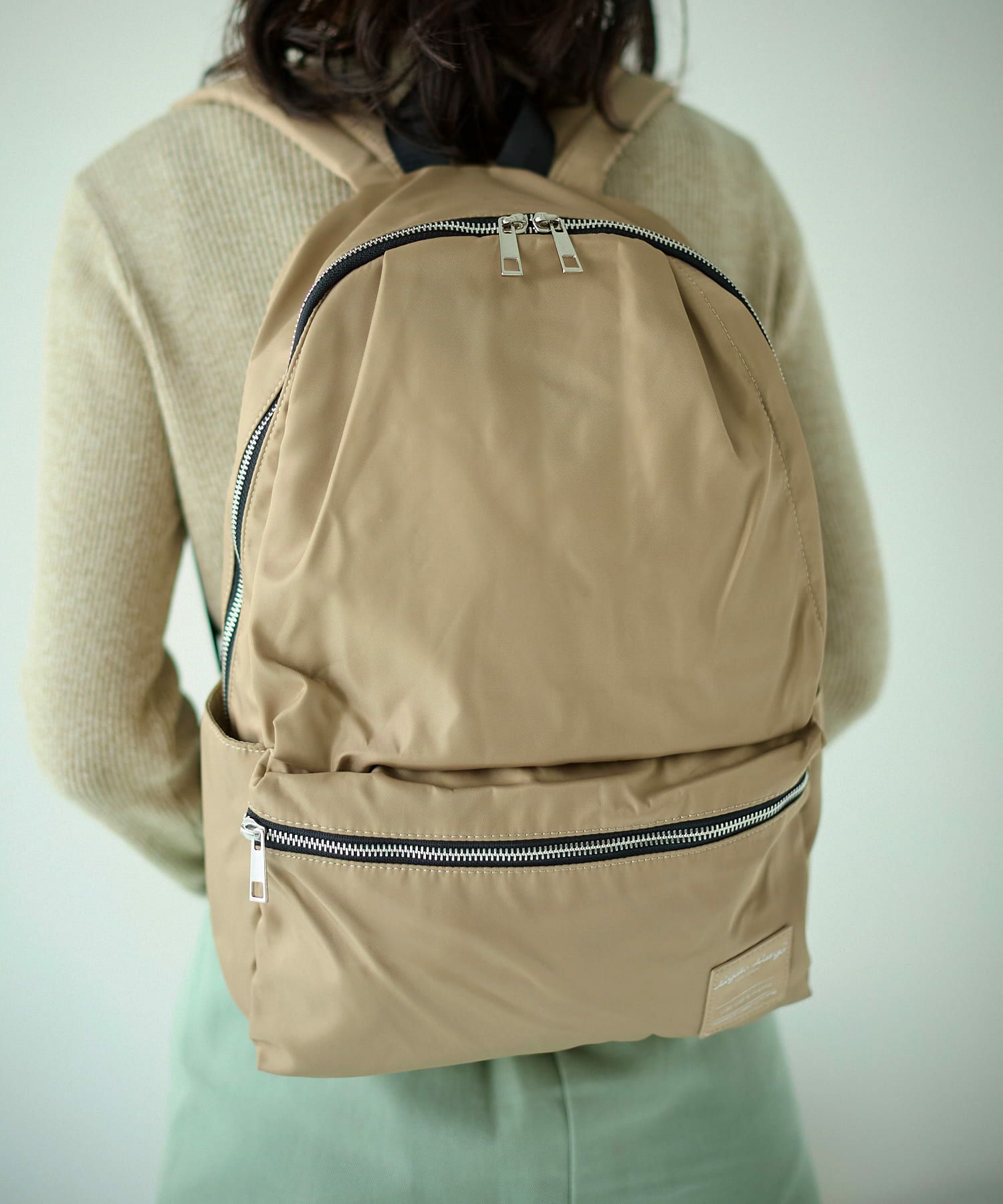 Legato Largo リュック バックパック 撥水 多収納 A4 撥水光沢ナイロン調ポリツイル LH-H1672