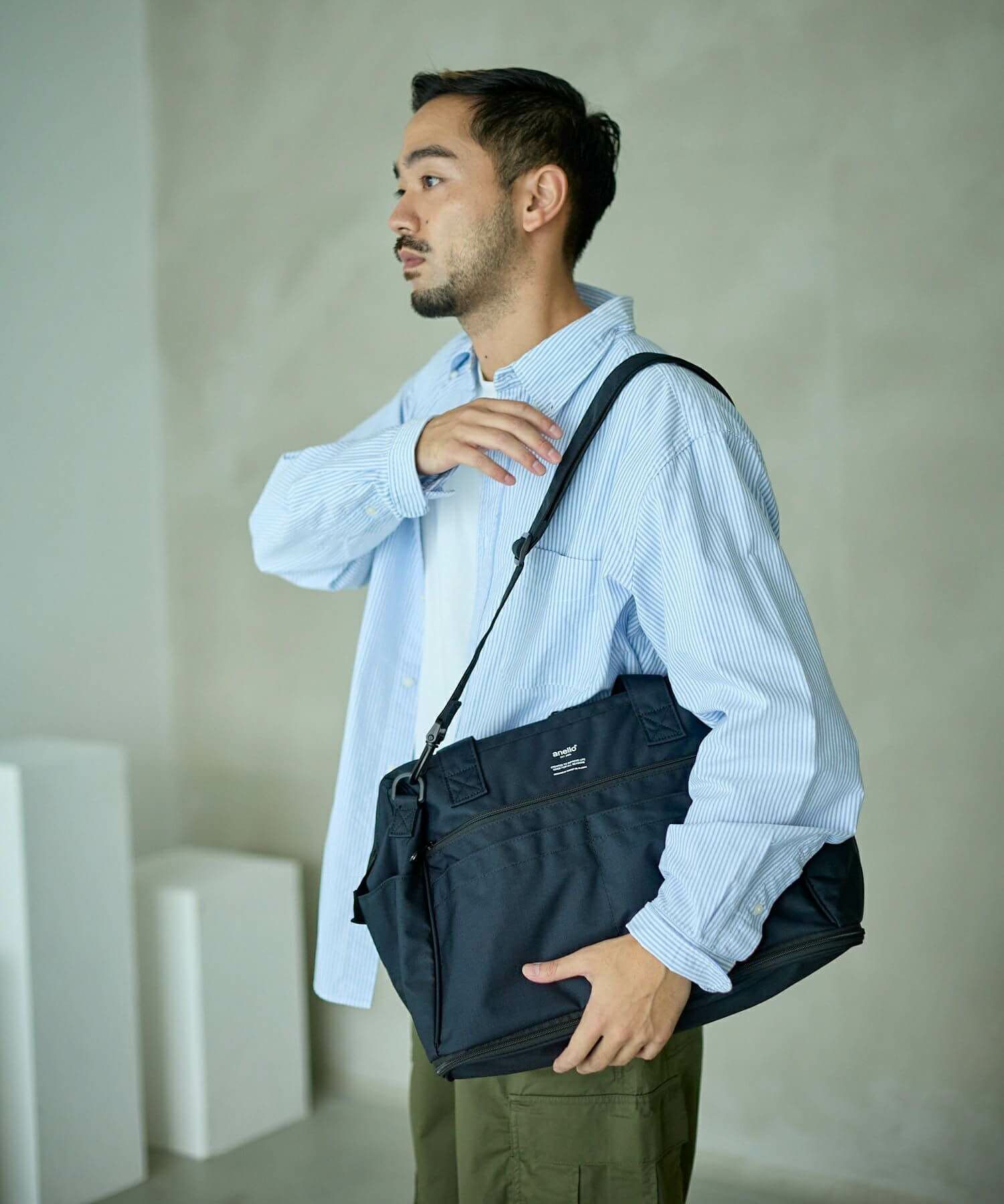 限定品】【新品】anelloxCarp 2way拡張ボストンバッグ 限定品】【新品