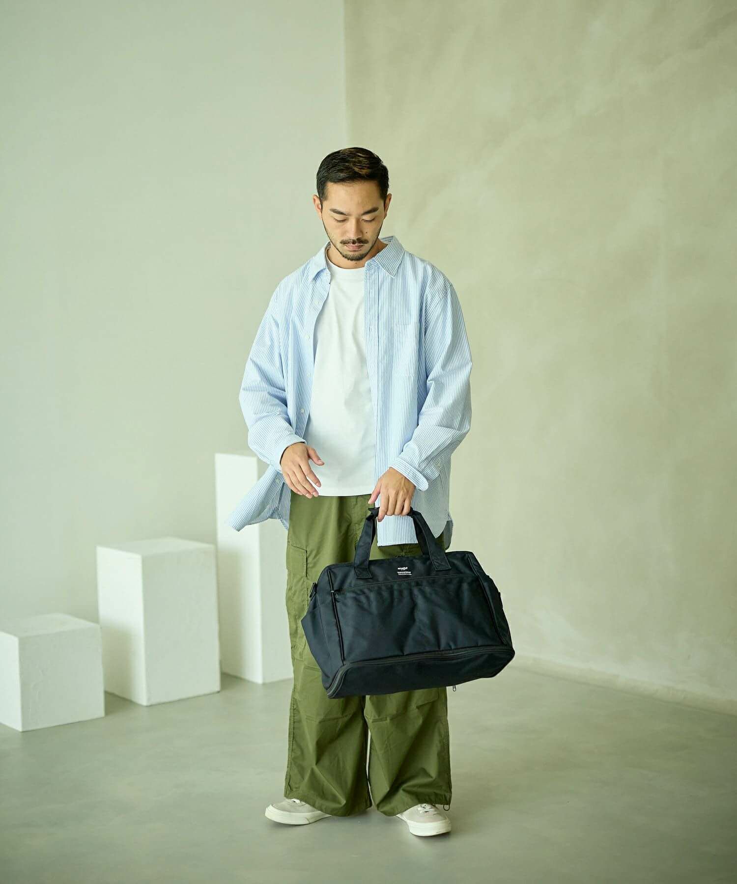 anello ボストンバッグ 撥水 多収納 2WAY 拡張 A4 TRACK AT-C2611