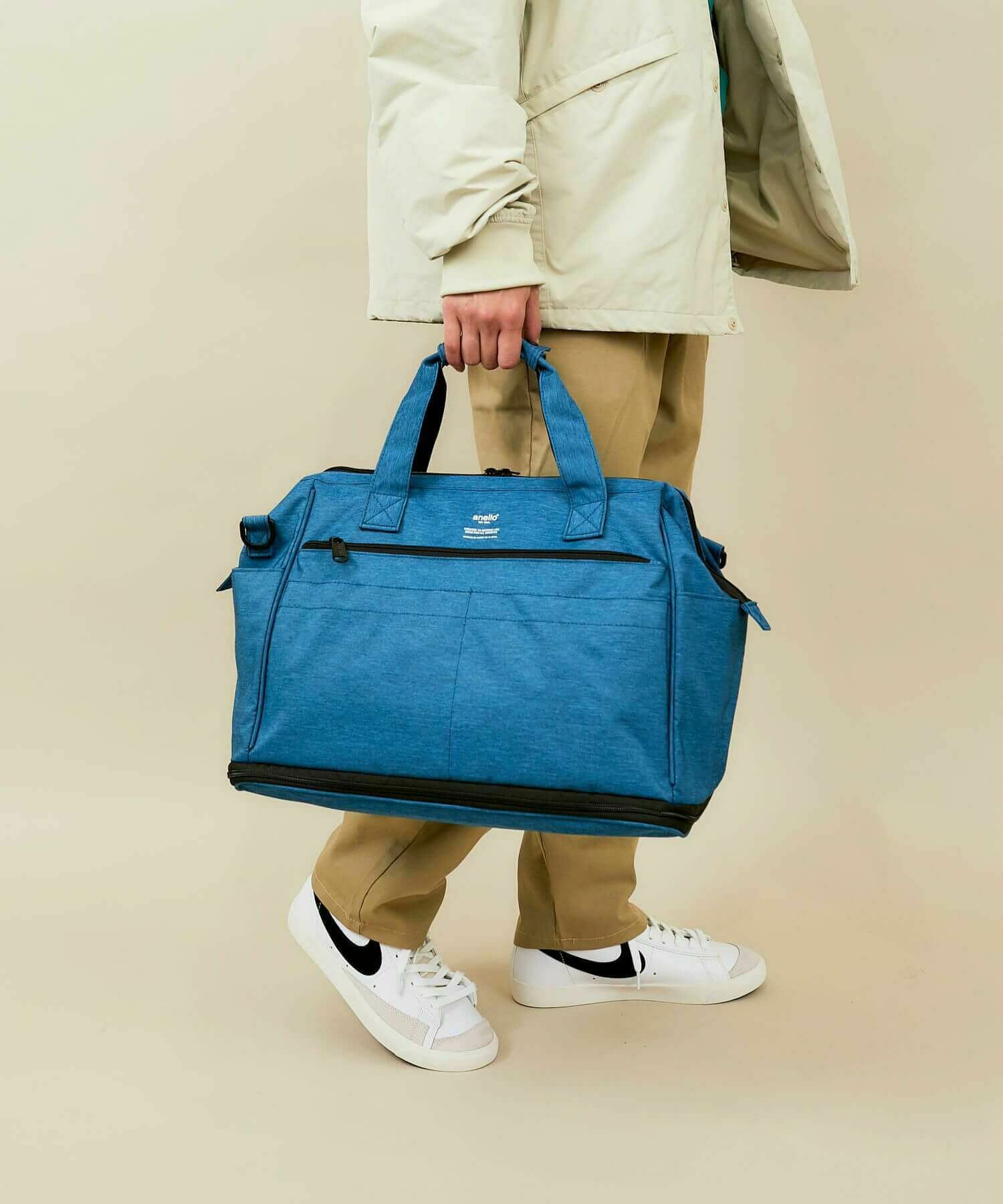 anello ボストンバッグ 撥水 多収納 2WAY 拡張 A4 TRACK AT-C2611