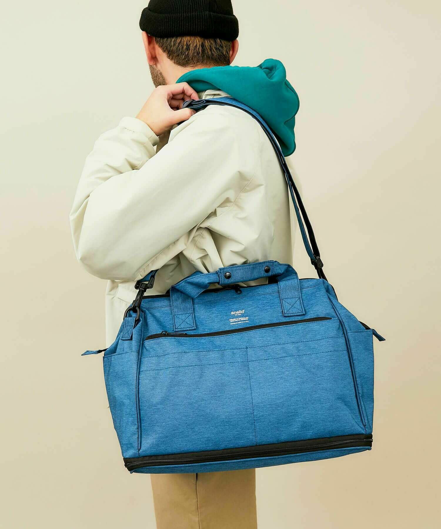 anello ボストンバッグ 撥水 多収納 2WAY 拡張 A4 TRACK AT-C2611