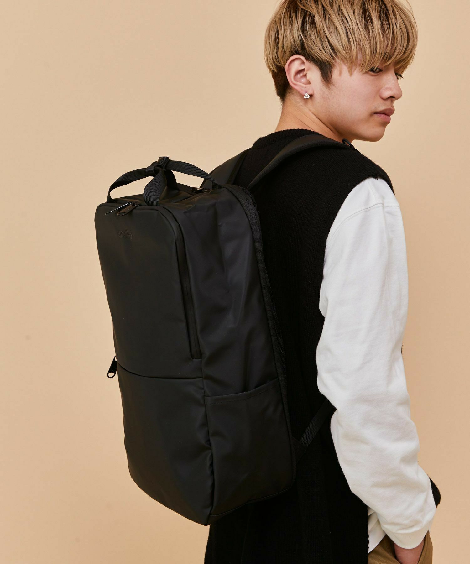 anello リュック バックパック 撥水 多収納 PC収納 A4 NESS AT-C2545