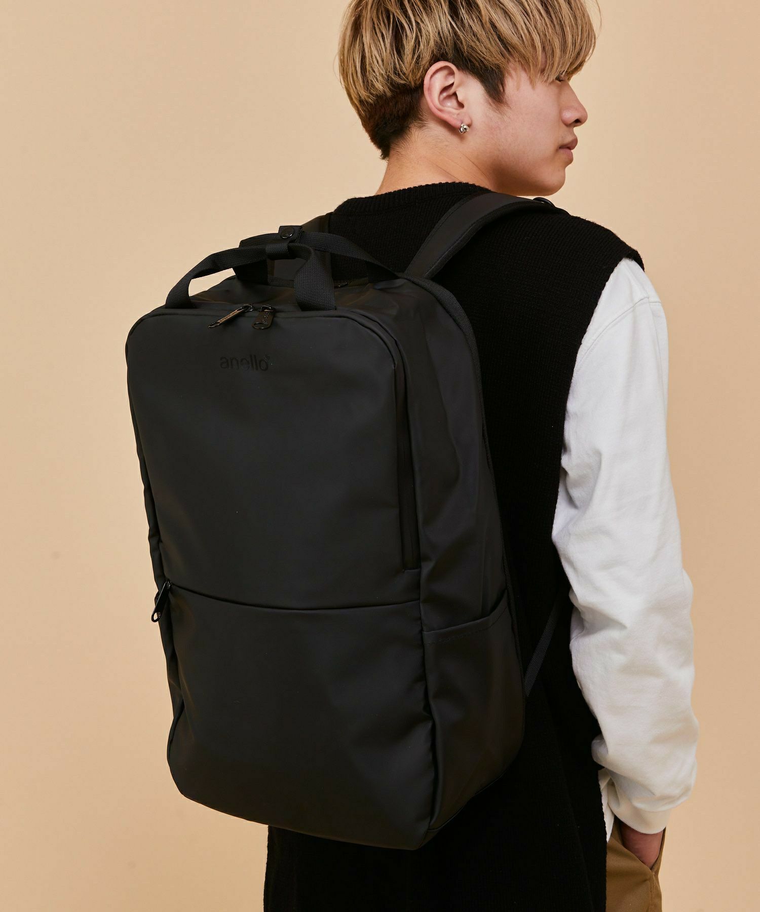 anello リュック バックパック 撥水 多収納 PC収納 A4 NESS AT-C2545