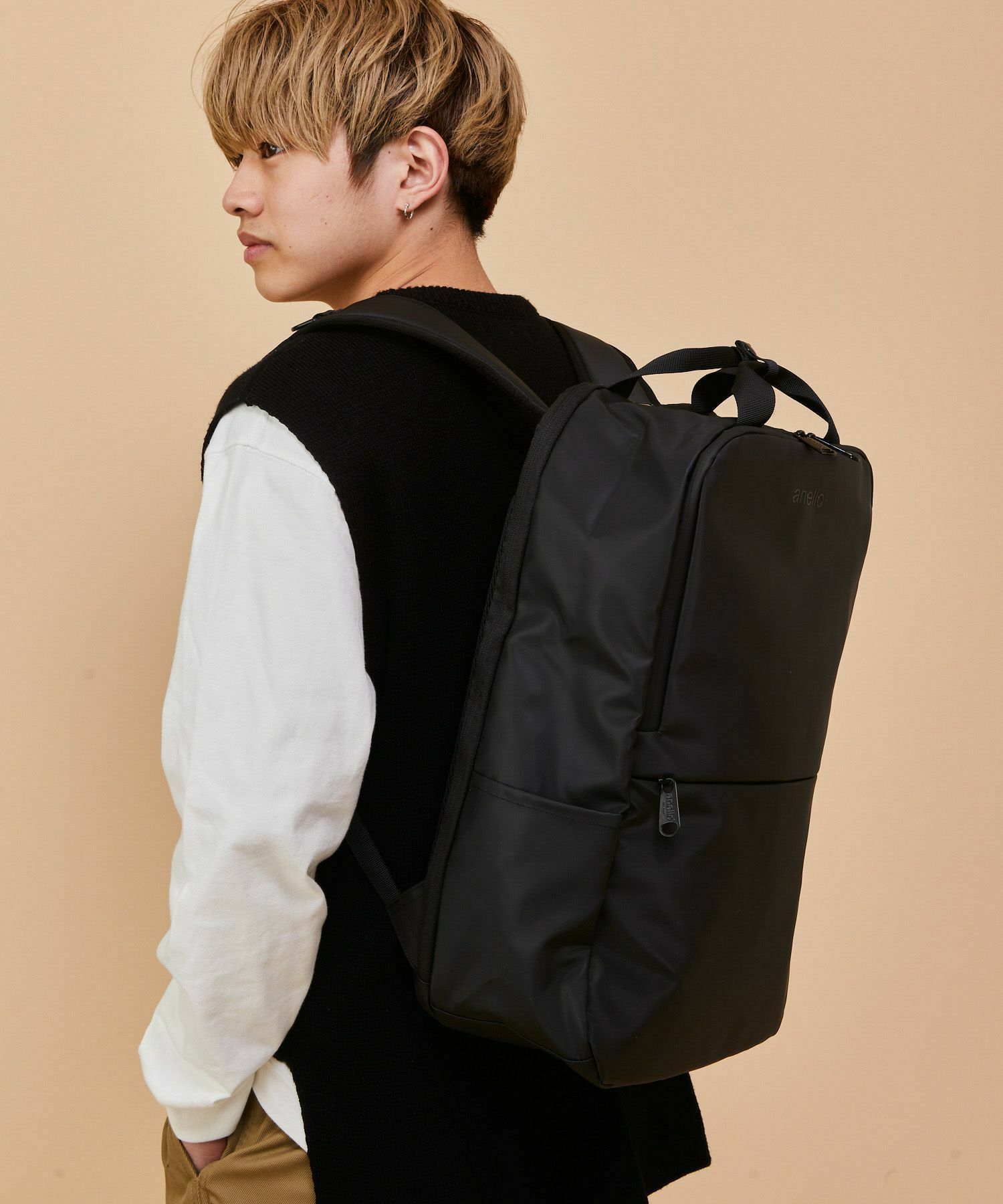 anello リュック バックパック 撥水 多収納 PC収納 A4 NESS AT-C2545