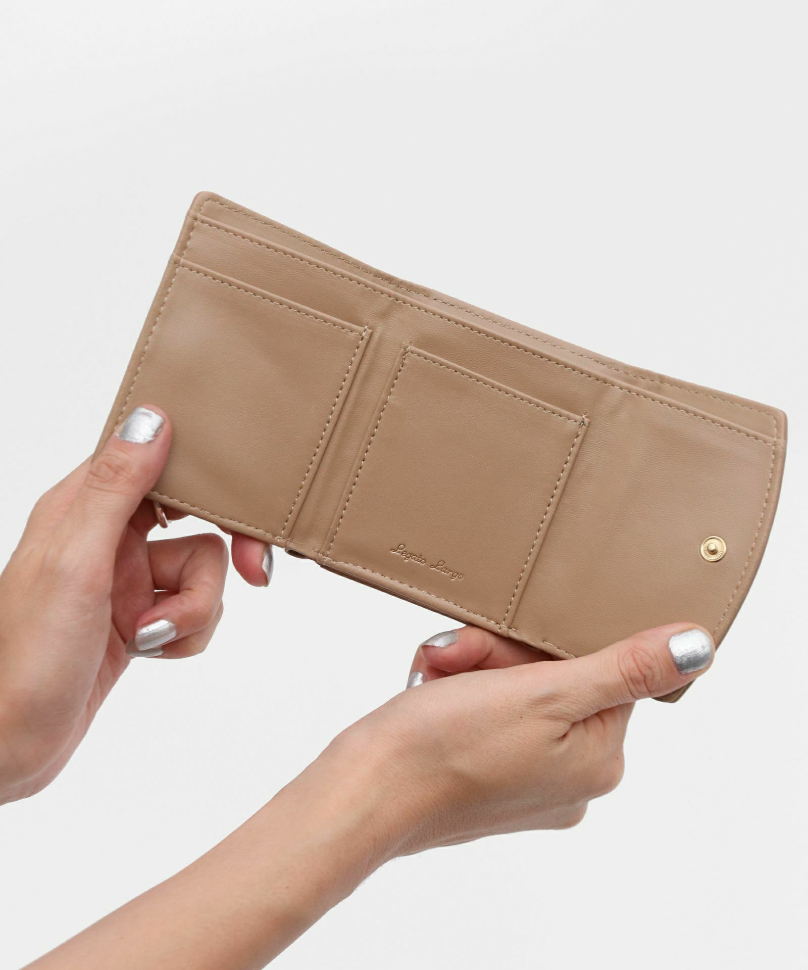 Legato Largo ミニ折財布  小物 クロコ型押し LJ-G0841