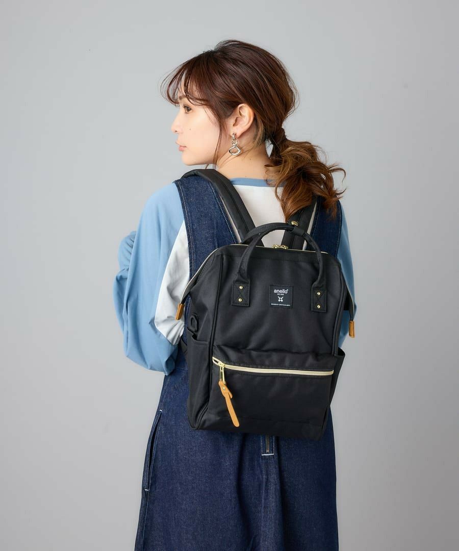 anello リュック バックパック 口金 撥水 多収納 ﾘﾌﾟﾘｰﾌﾞ A4 CROSS BOTTLE ATB0197R
