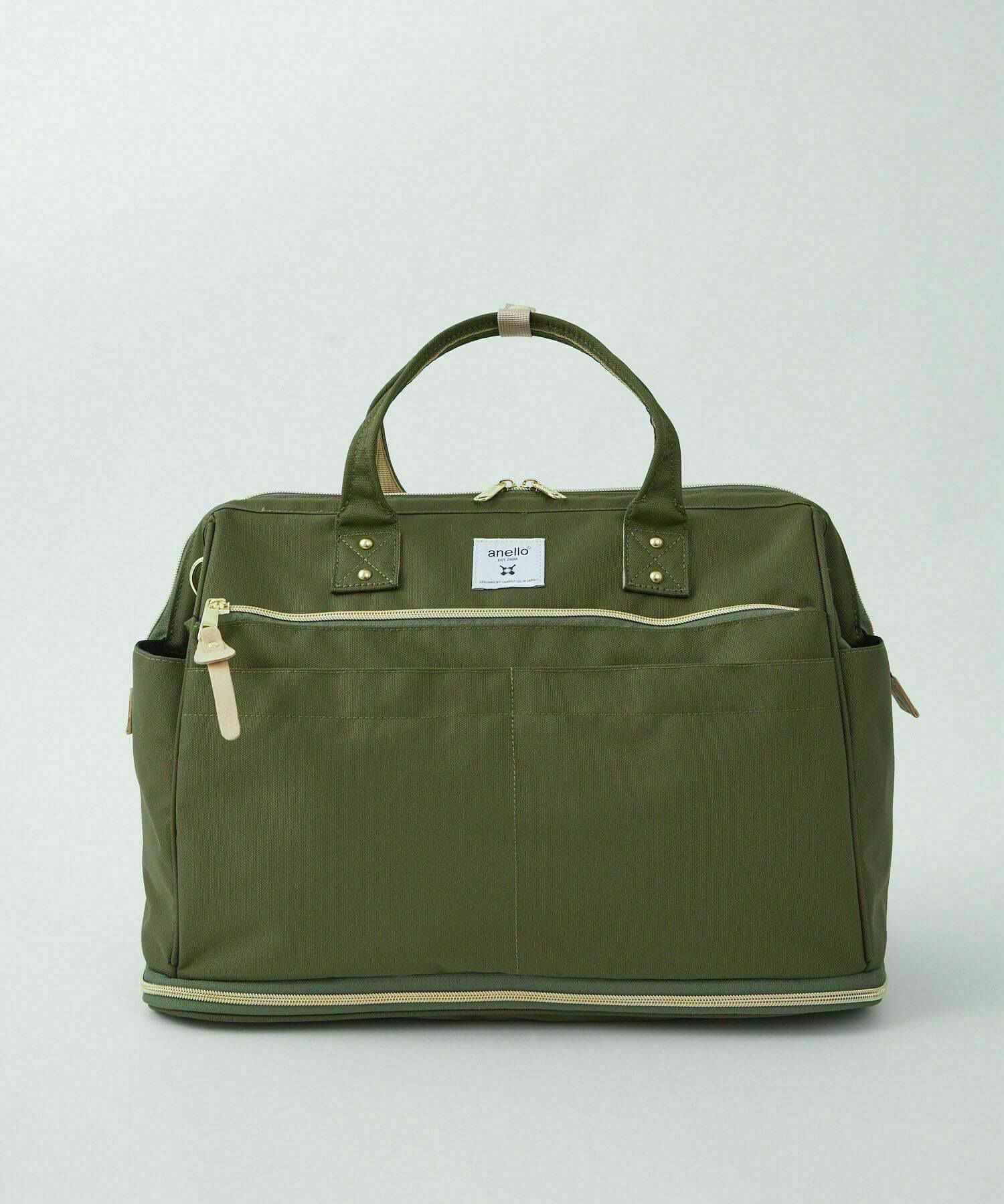 anello ボストンバッグ 口金 撥水 多収納 2WAY ﾘﾌﾟﾘｰﾌﾞ 拡張 A4 CROSS BOTTLE ATC3333R