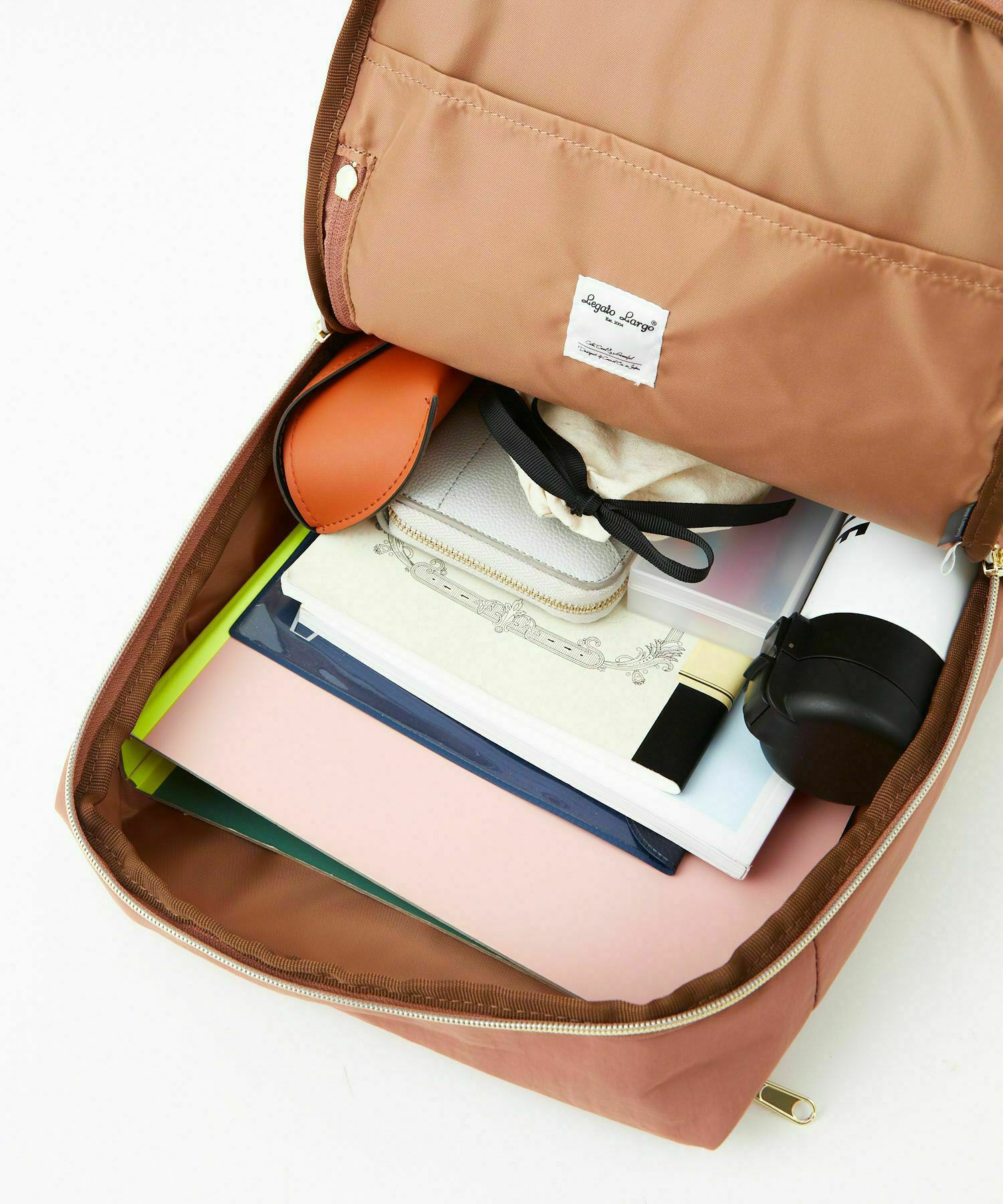 Legato Largo リュック バックパック 洗濯可能　多収納 A4 洗えるかばん LT-E1331