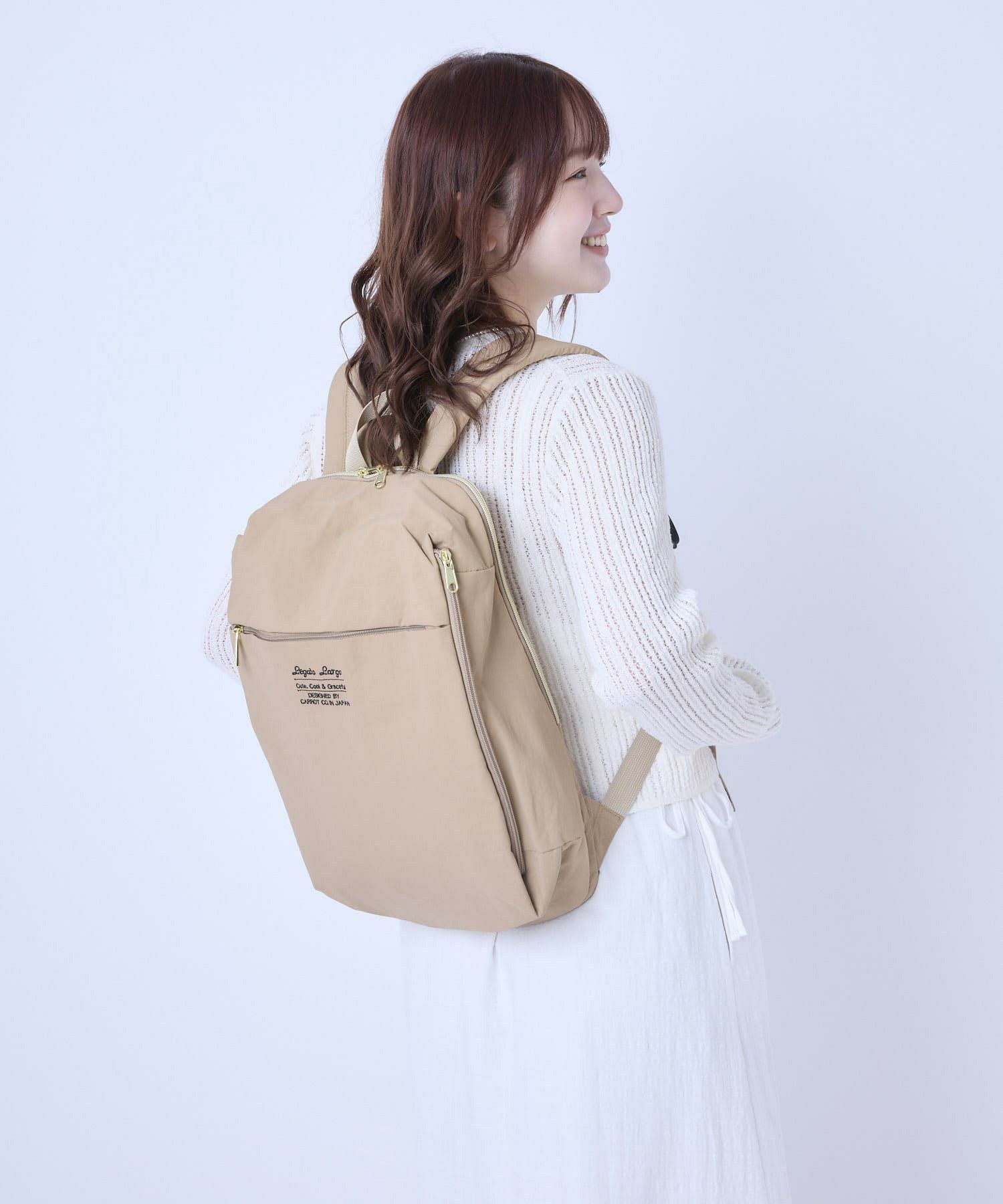 Legato Largo リュック バックパック 洗濯可能　多収納 A4 洗えるかばん LT-E1331