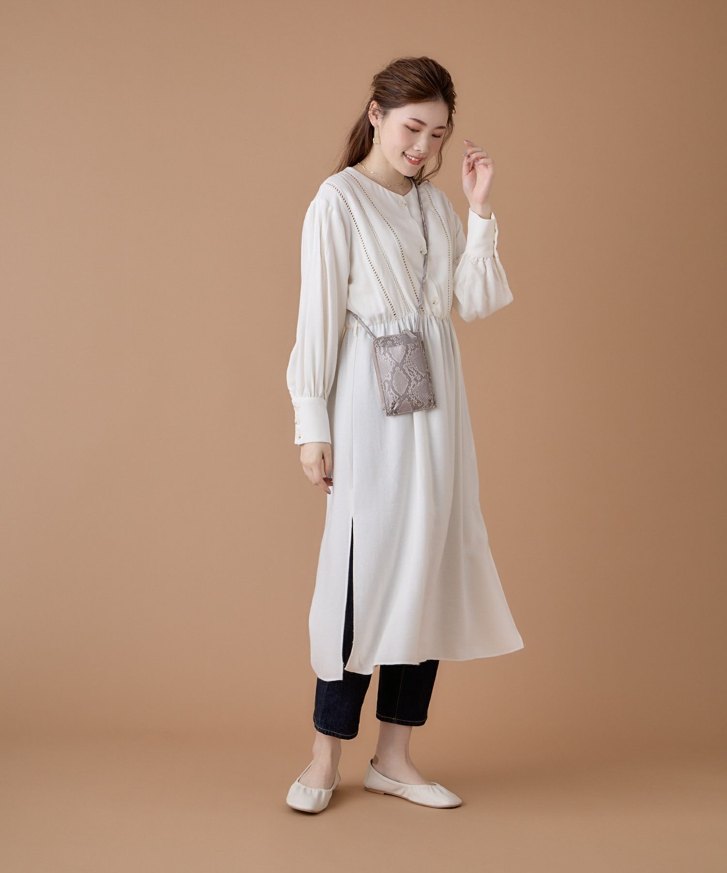 68%OFF】スマホショルダーバッグ/フルグレインフェイクレザー