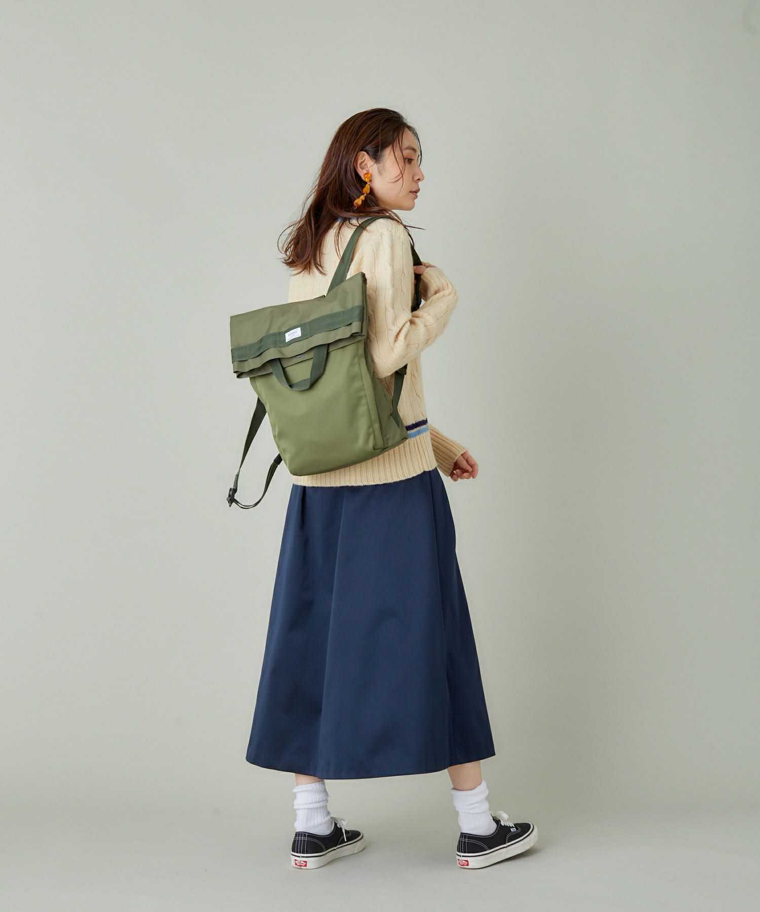 anello リュック バックパック  A4 OLIVE ATH3251