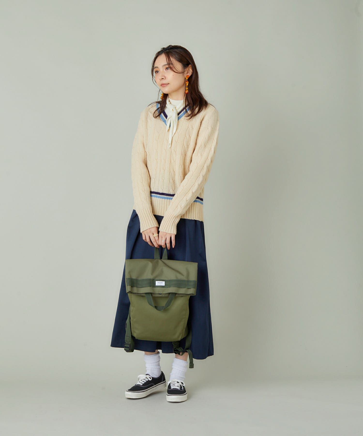 anello リュック バックパック  A4 OLIVE ATH3251