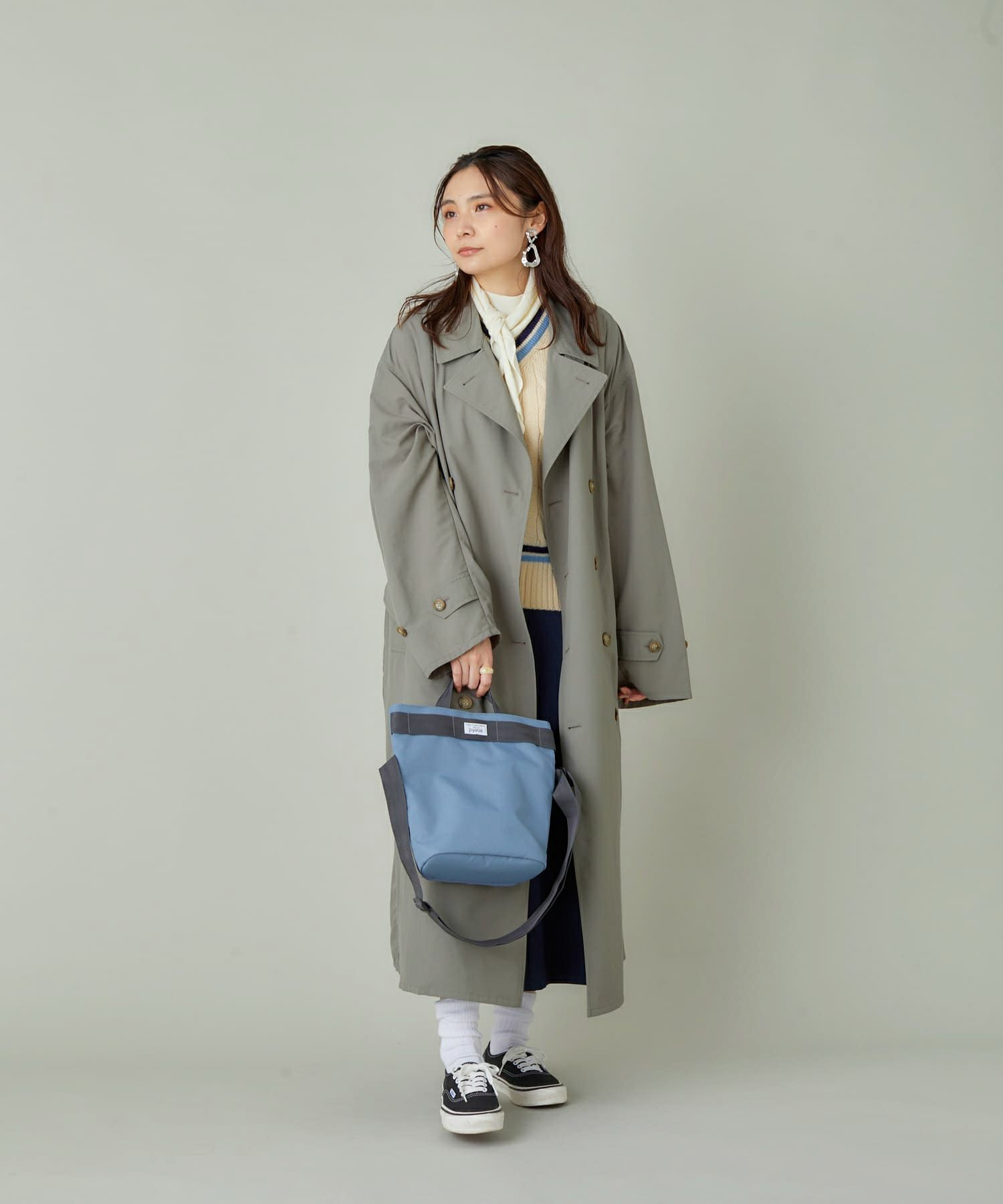 anello ショルダーバッグ 多収納 A5 OLIVE ATS0921