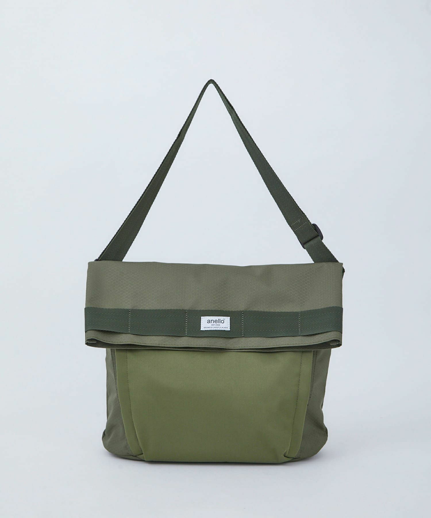 anello ショルダーバッグ 多収納 A4 OLIVE ATS0922