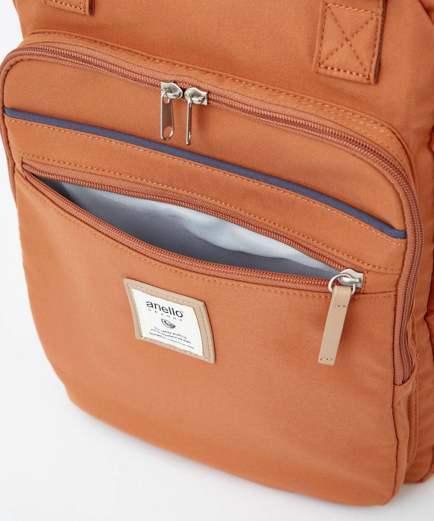 anello GRANDE リュック バックパック 多収納 PC収納 A4 CINNAMON GTM0331