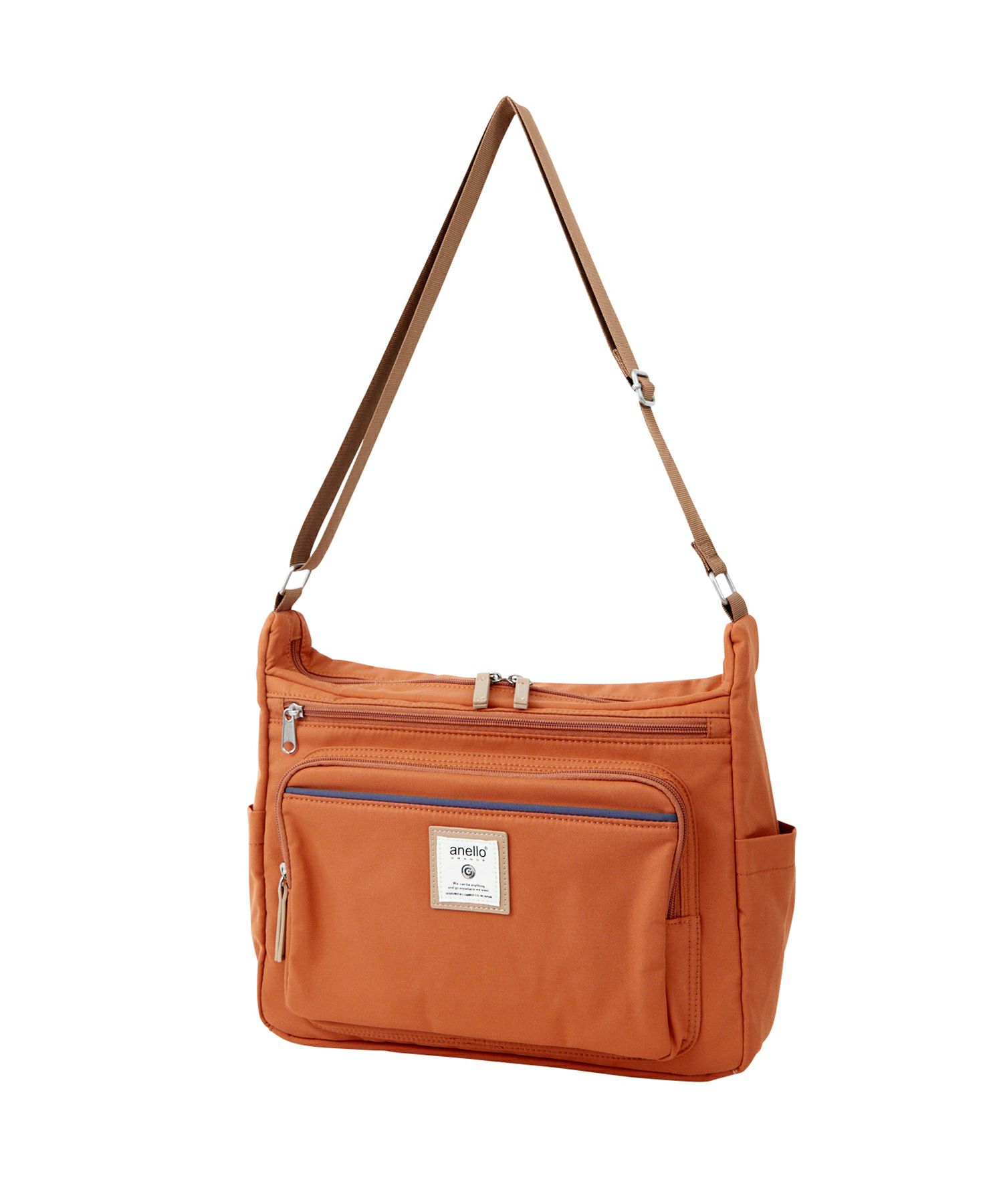 anello GRANDE ショルダーバッグ 多収納 A4 CINNAMON GTM0334