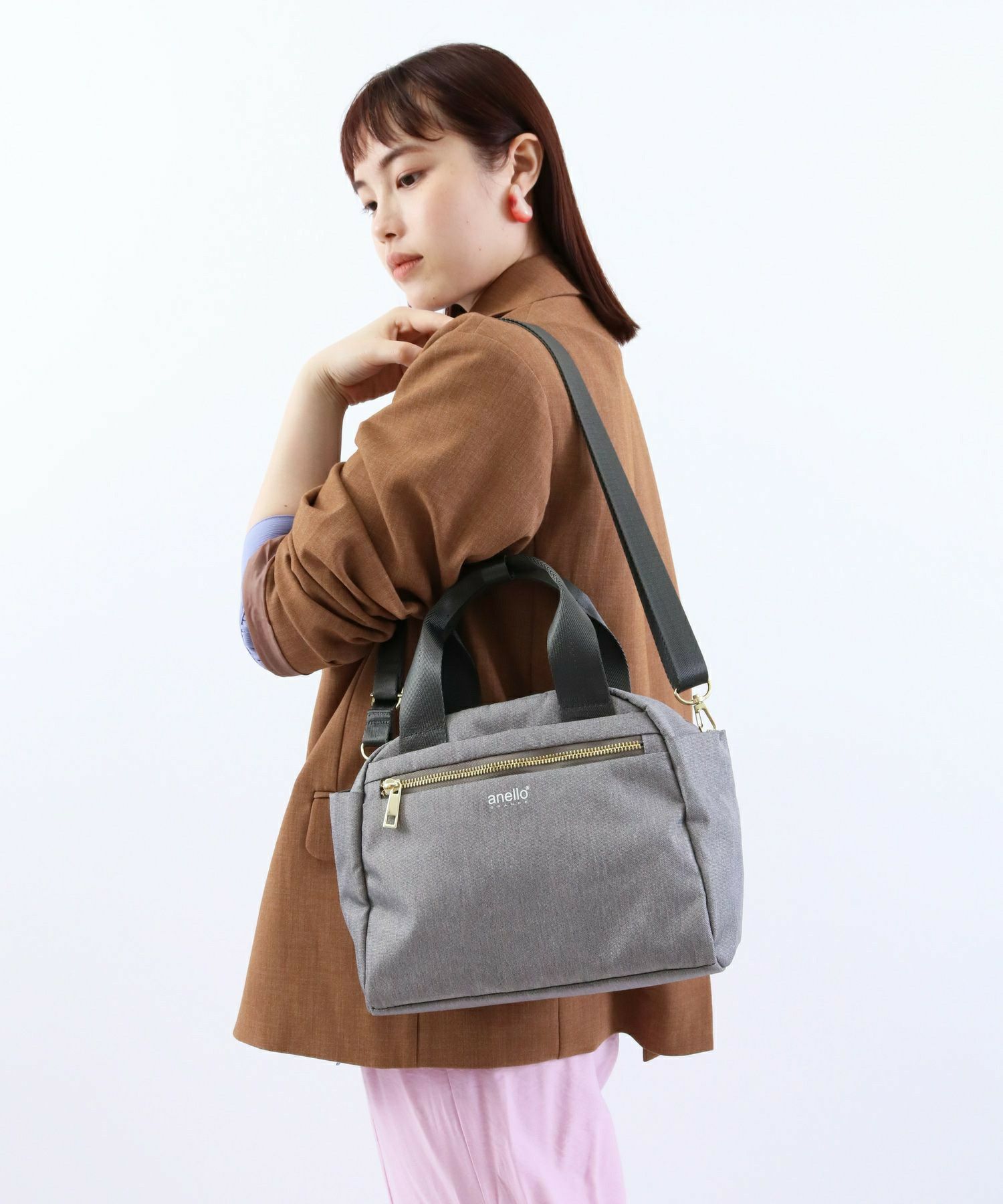 anello GRANDE ボストンバッグ 撥水 多収納 A5 GL GT-T0472