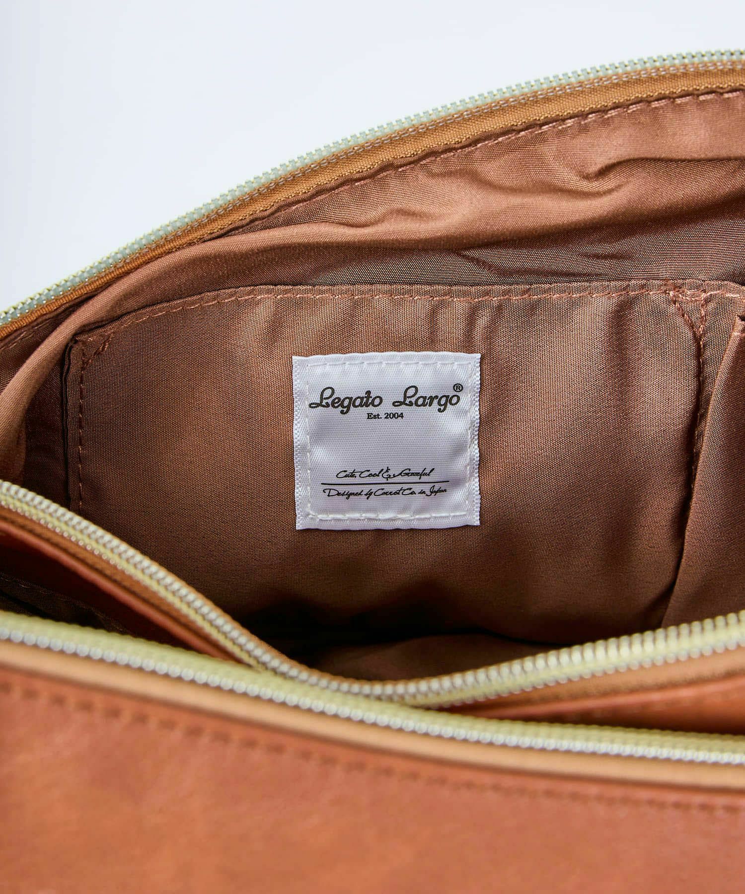 Legato Largo ショルダーバッグ  A5 スモーキーシボフェイクレザー LU-H0906Z