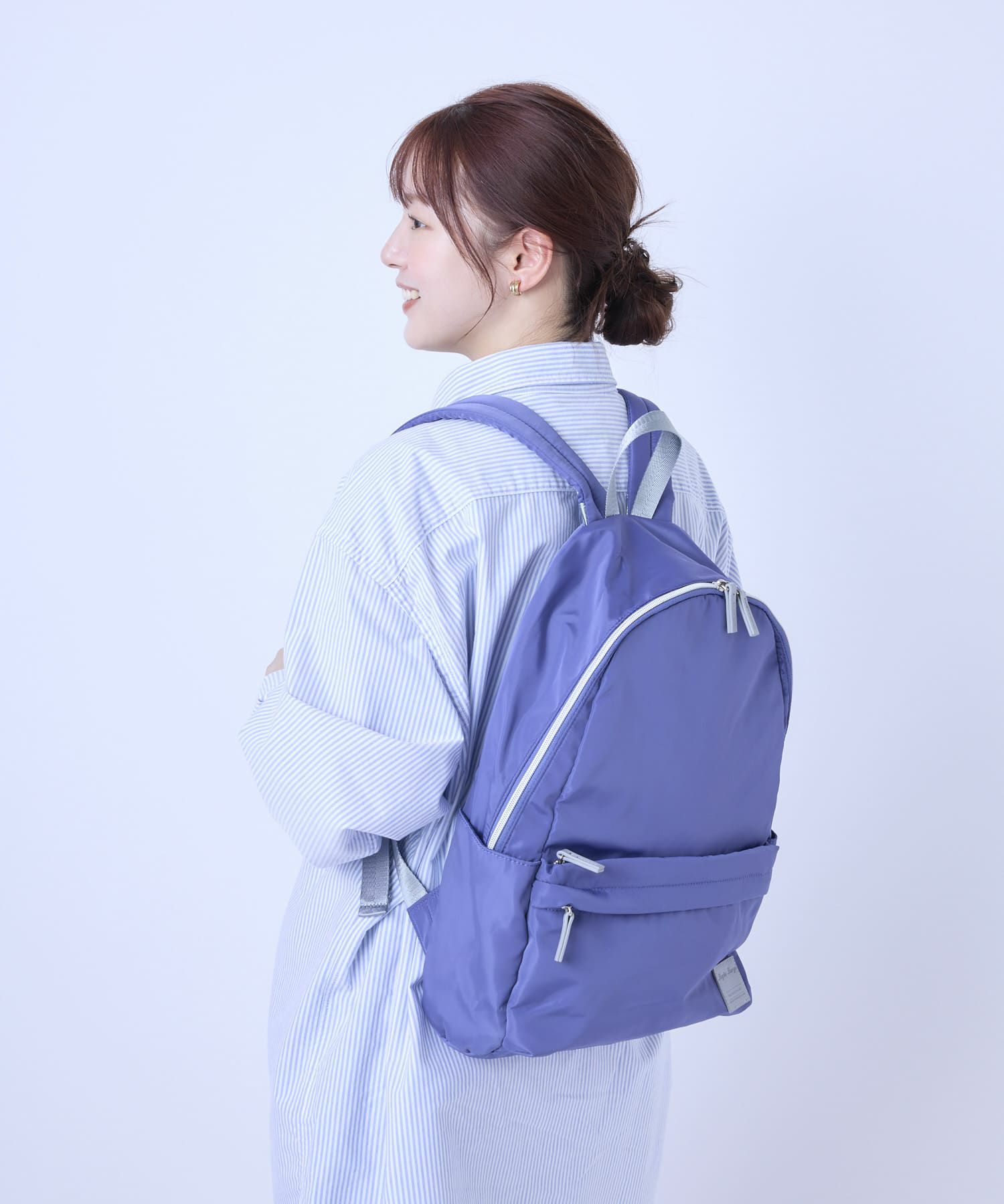 Legato Largo リュック バックパック 撥水 多収納 10ﾎﾟｹ A4 シルキー LI-V0083