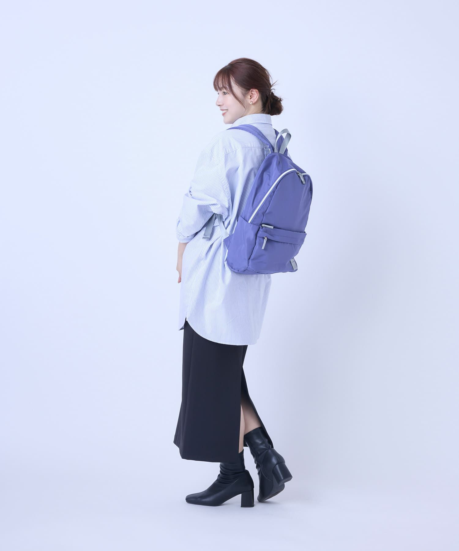 Legato Largo リュック バックパック 撥水 多収納 10ﾎﾟｹ A4 シルキー LI-V0083