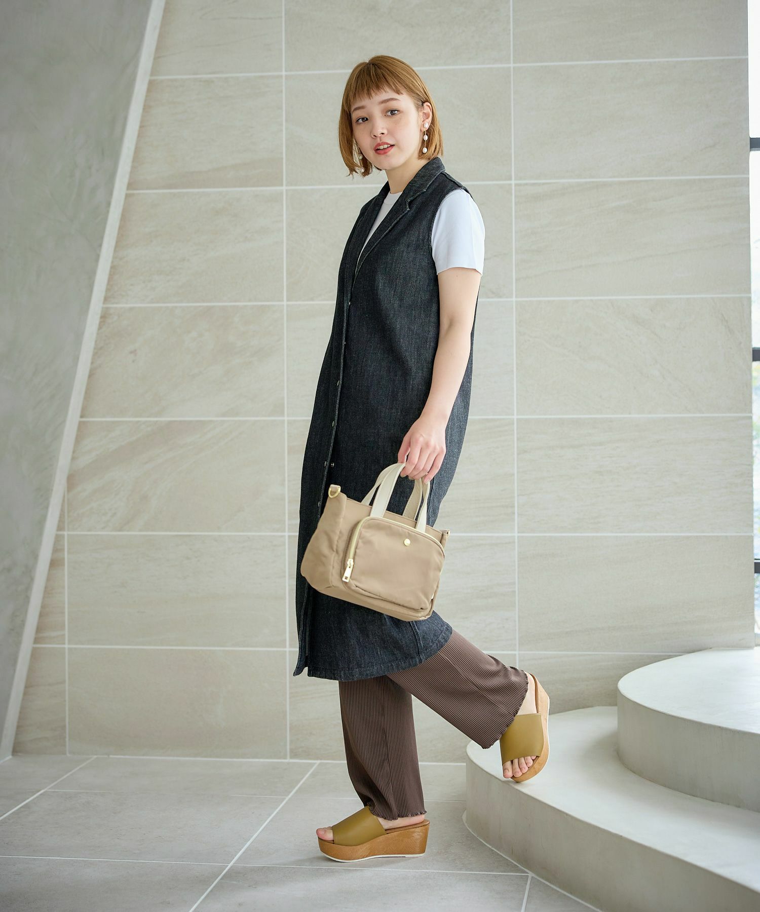 Legato Largo ショルダーバッグ 撥水 2WAY 財布機能 A5 撥水ツイルナイロン LT-E1542