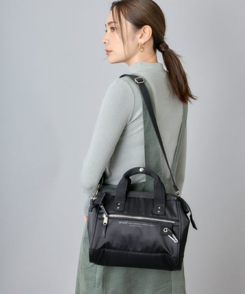 お*な様 ブラックレザーショルダーバッグ 口金2WAYショルダーバッグ/ELEANOR | ショルダーバッグ