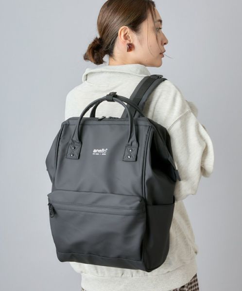 Anello black leather backpack hot sale