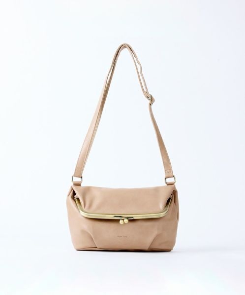 【ワロク】Hugoo ショルダーバッグ　ベージュ ワロク様専用】Hugoo ショルダーバッグ ベージュ