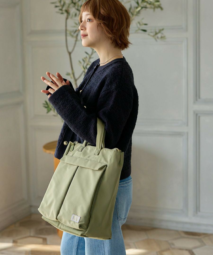 Legato Largo トートバッグ 撥水 2WAY 多収納 A4 キレカジ撥水ポリエステル LT-X0112