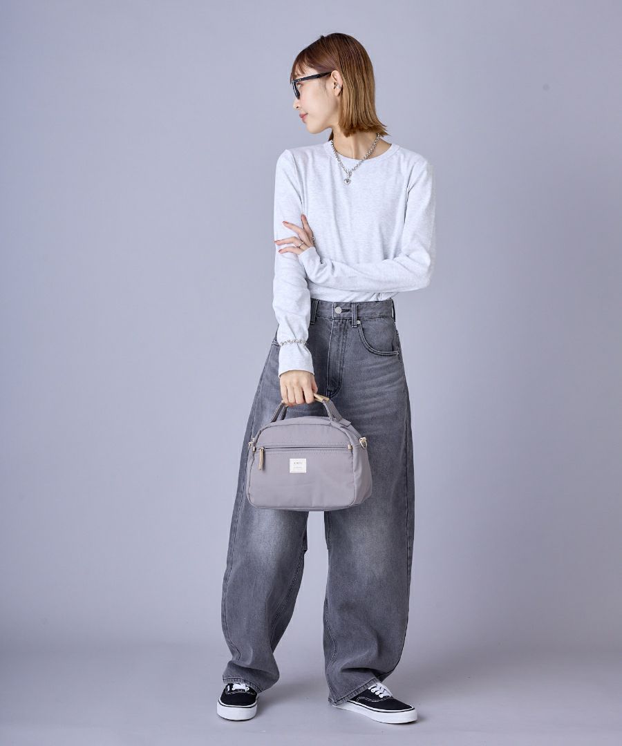 anello GRANDE ボストンバッグ 軽量 2WAY A5 motte GHM0552