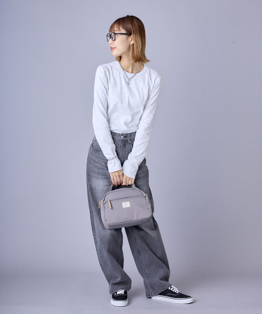 anello GRANDE ボストンバッグ 軽量 2WAY A5 motte GHM0552