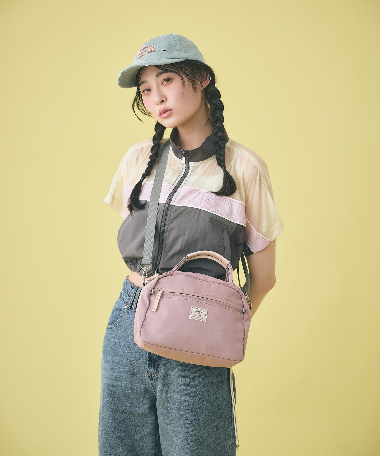 anello GRANDE ボストンバッグ 軽量 2WAY A5 motte GHM0552