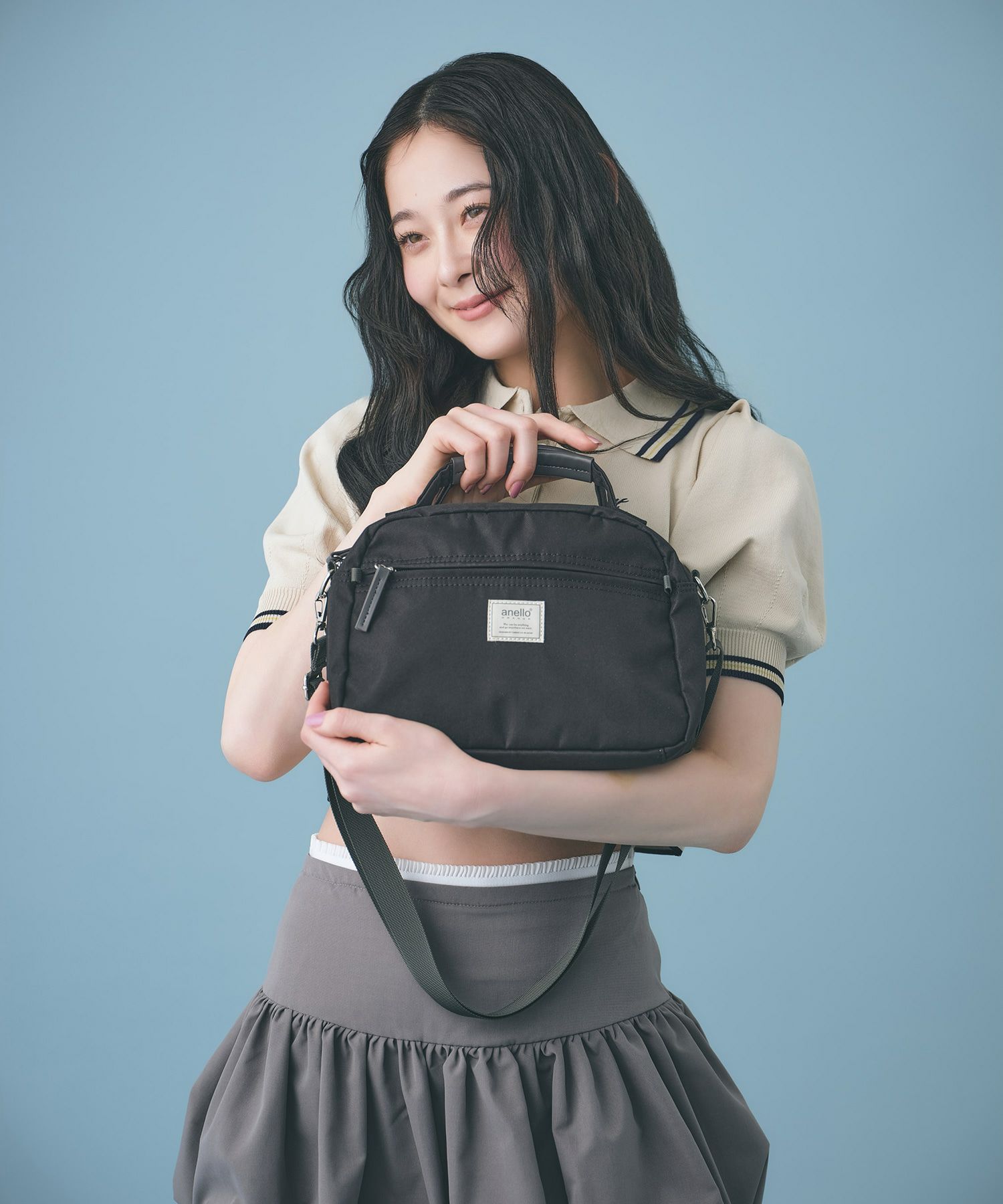 anello GRANDE ボストンバッグ 軽量 2WAY A5 motte GHM0552