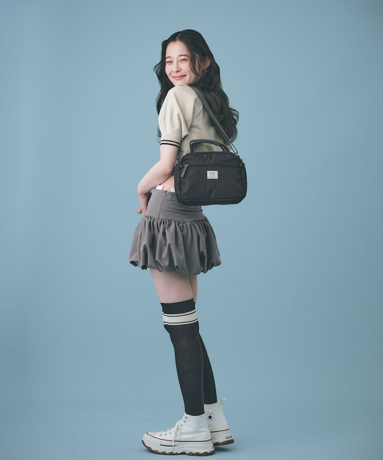 anello GRANDE ボストンバッグ 軽量 2WAY A5 motte GHM0552