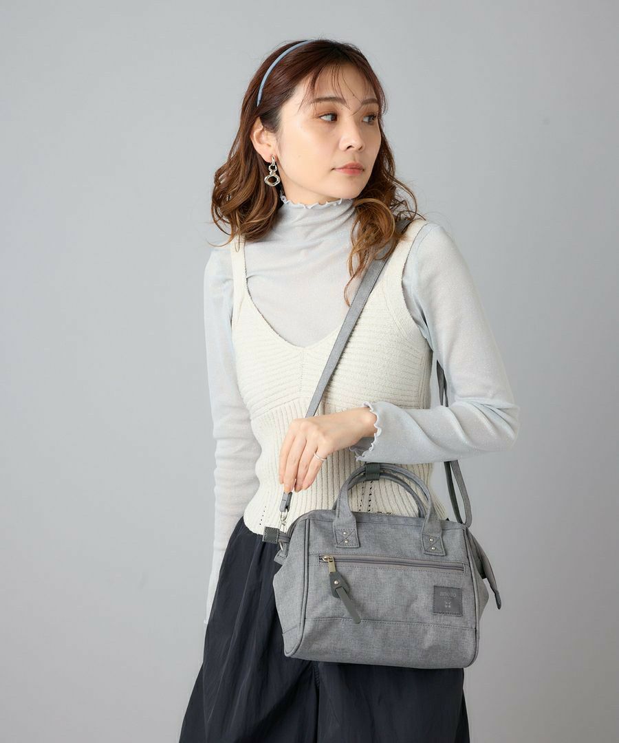 anello ショルダーバッグ 撥水 ﾘﾌﾟﾘｰﾌﾞ 2WAY A5 CB-HEATHER ATB4685