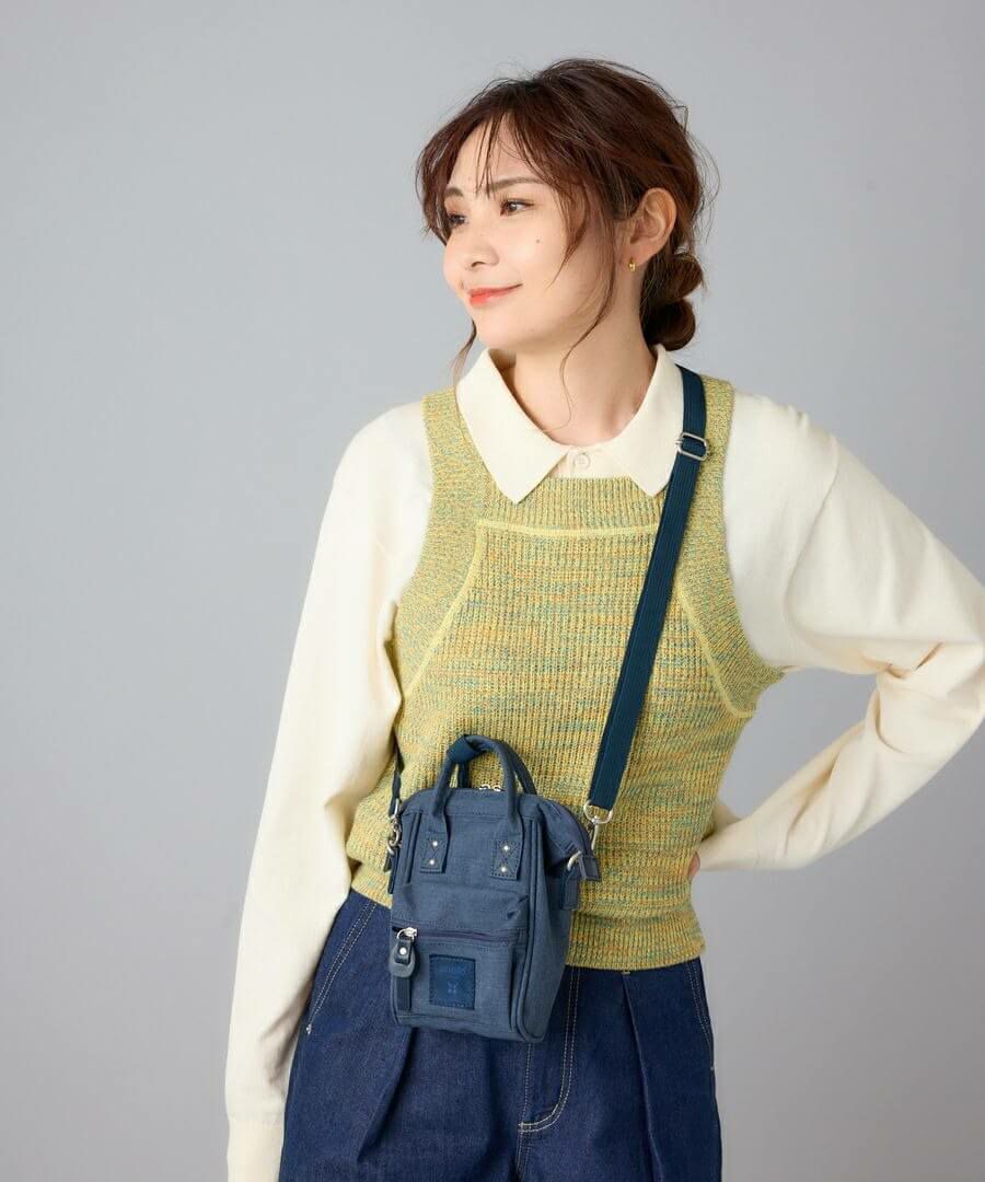 anello ショルダーバッグ 撥水 ﾘﾌﾟﾘｰﾌﾞ 2WAY mini CB-HEATHER ATB4686