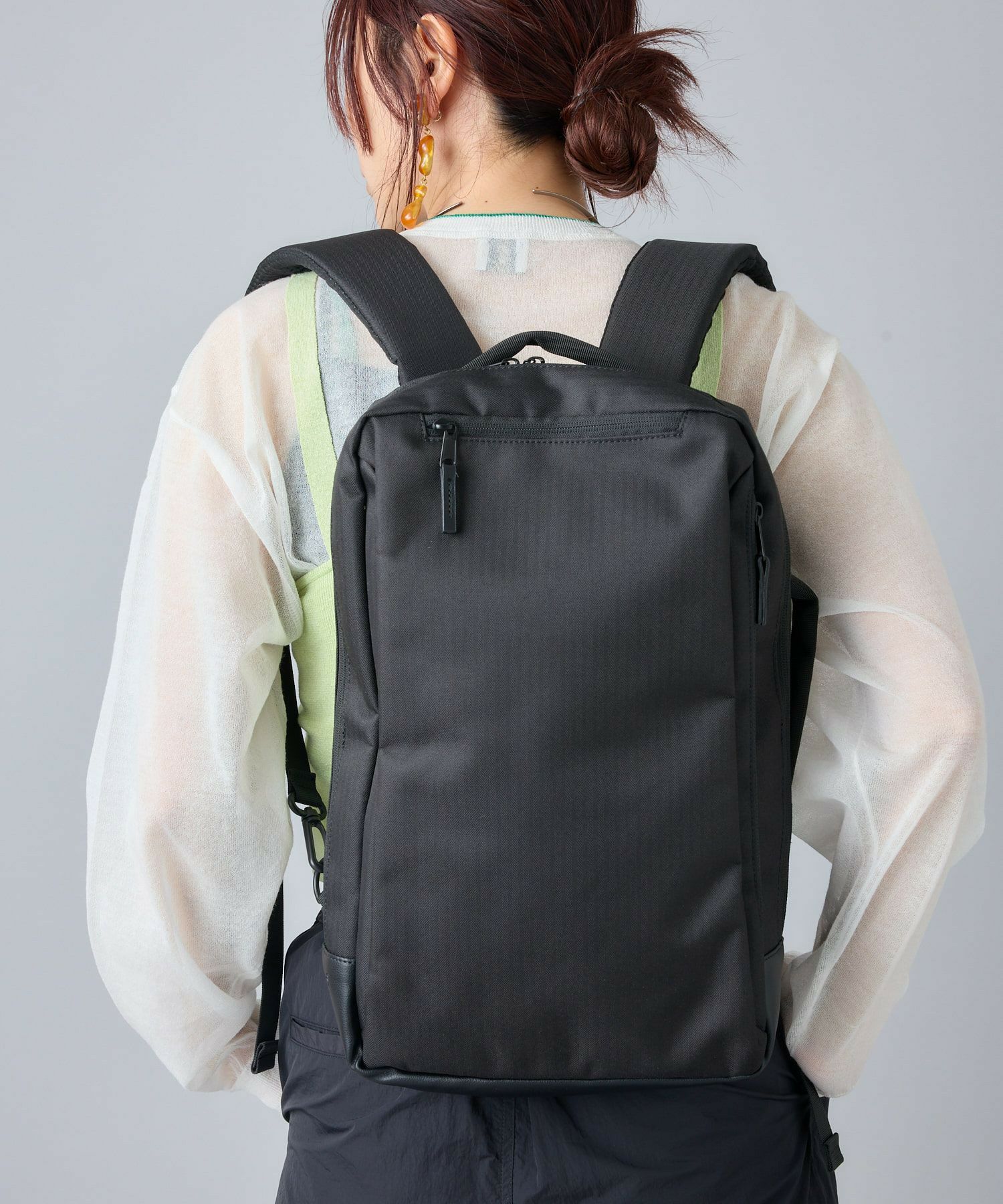 anello GRANDE リュック バックパック 撥水 多収納 10ﾎﾟｹ 2WAY PC収納 A4 BONE GIN1081