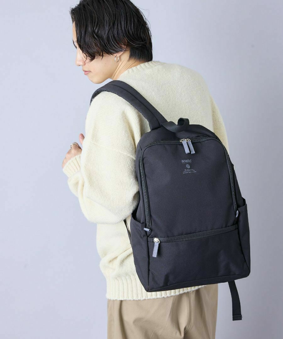 anello GRANDE リュック バックパック 両面撥水 軽量 PC収納 キャリーオン A4 FITTY GTM0833