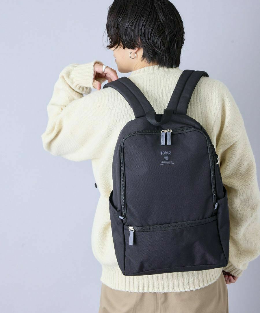 anello GRANDE リュック バックパック 両面撥水 軽量 PC収納 キャリーオン A4 FITTY GTM0833
